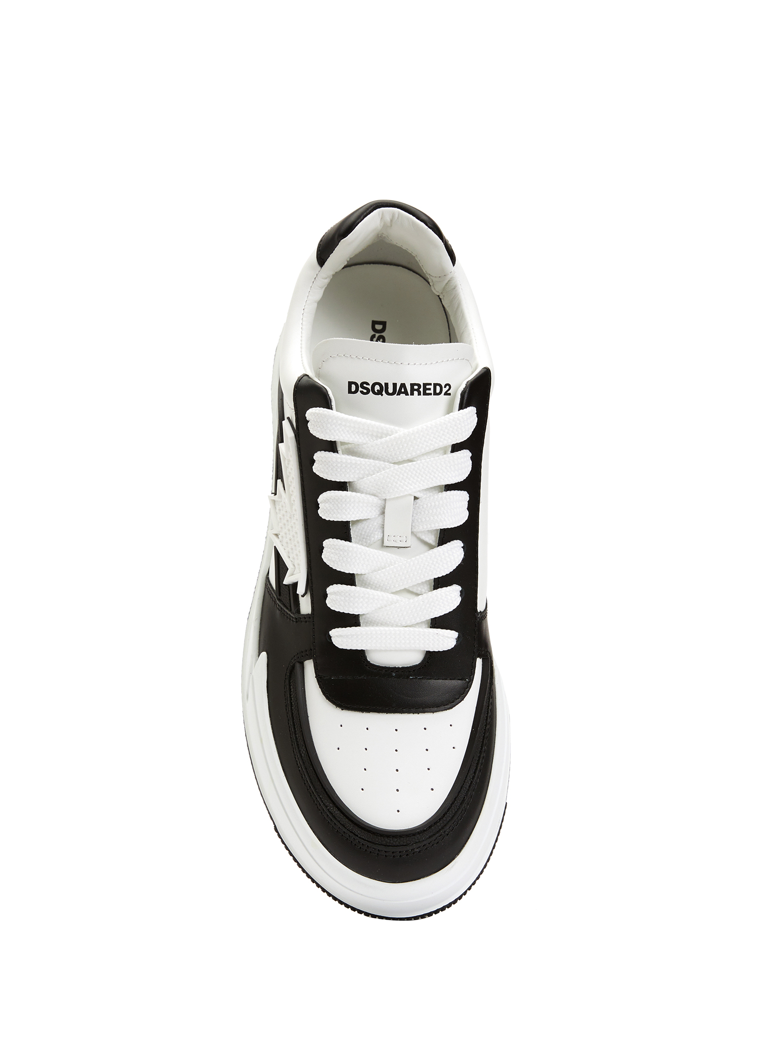 Beymen Siyah Beyaz Logo Detaylı Kadın Deri Sneaker. 4 Beymen Siyah Beyaz Logo Detaylı Kadın Deri Sneaker. 4