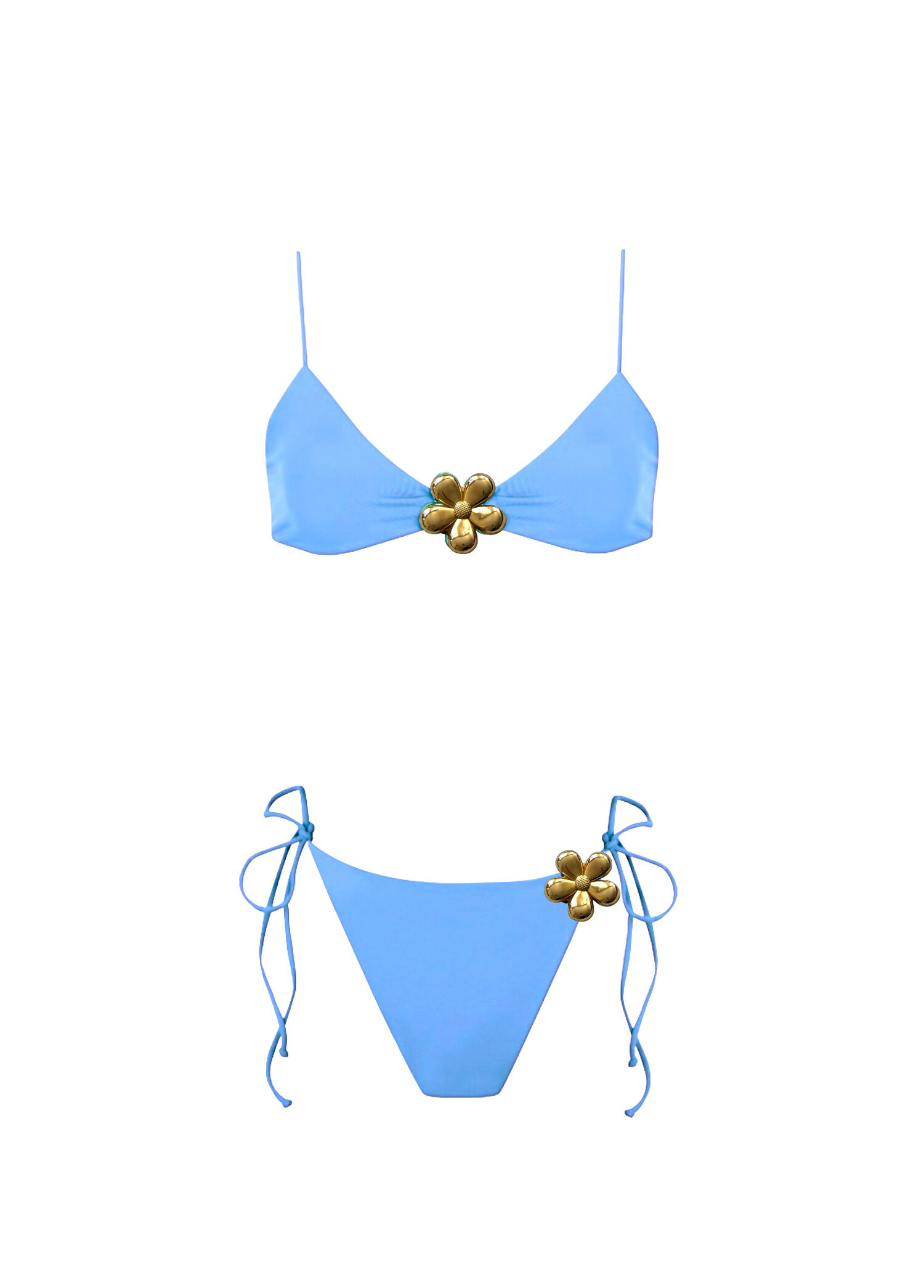Flower Bomb Kendall Mavi Kadın Bikini Takımı