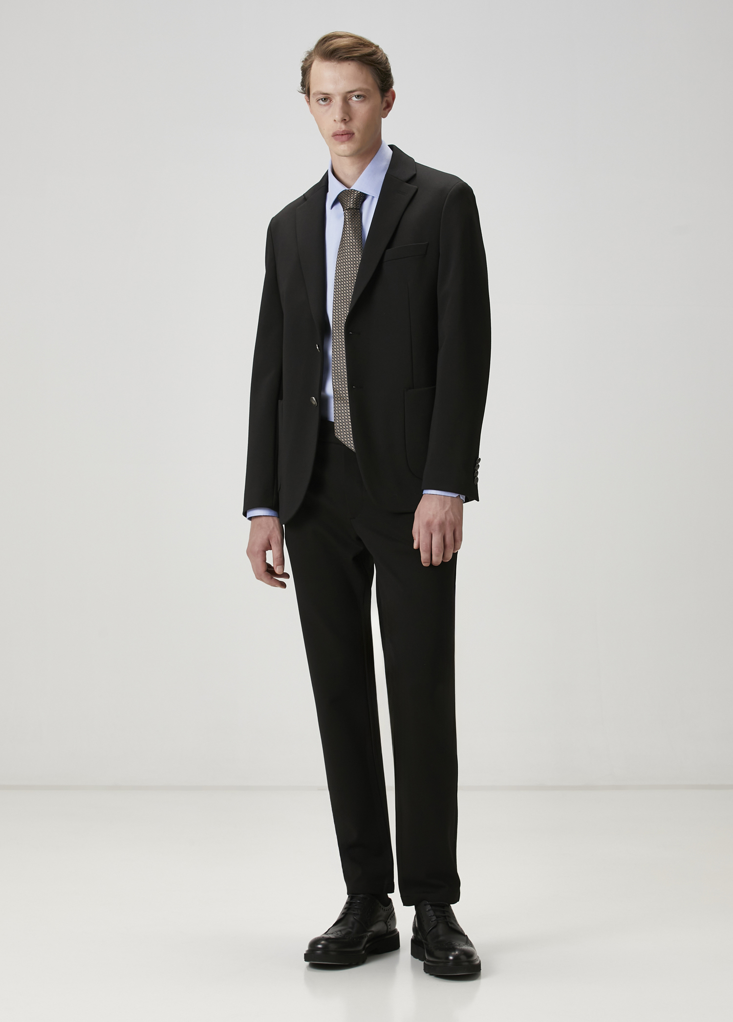 Siyah Örme Blazer_1