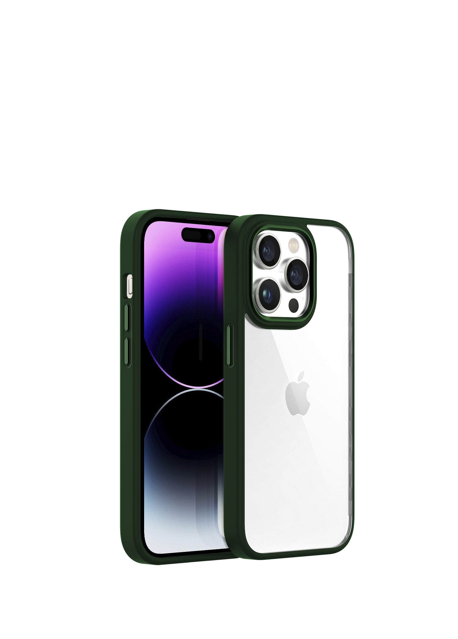 iPhone 14 Pro Max New Air Bumper Green Kılıf