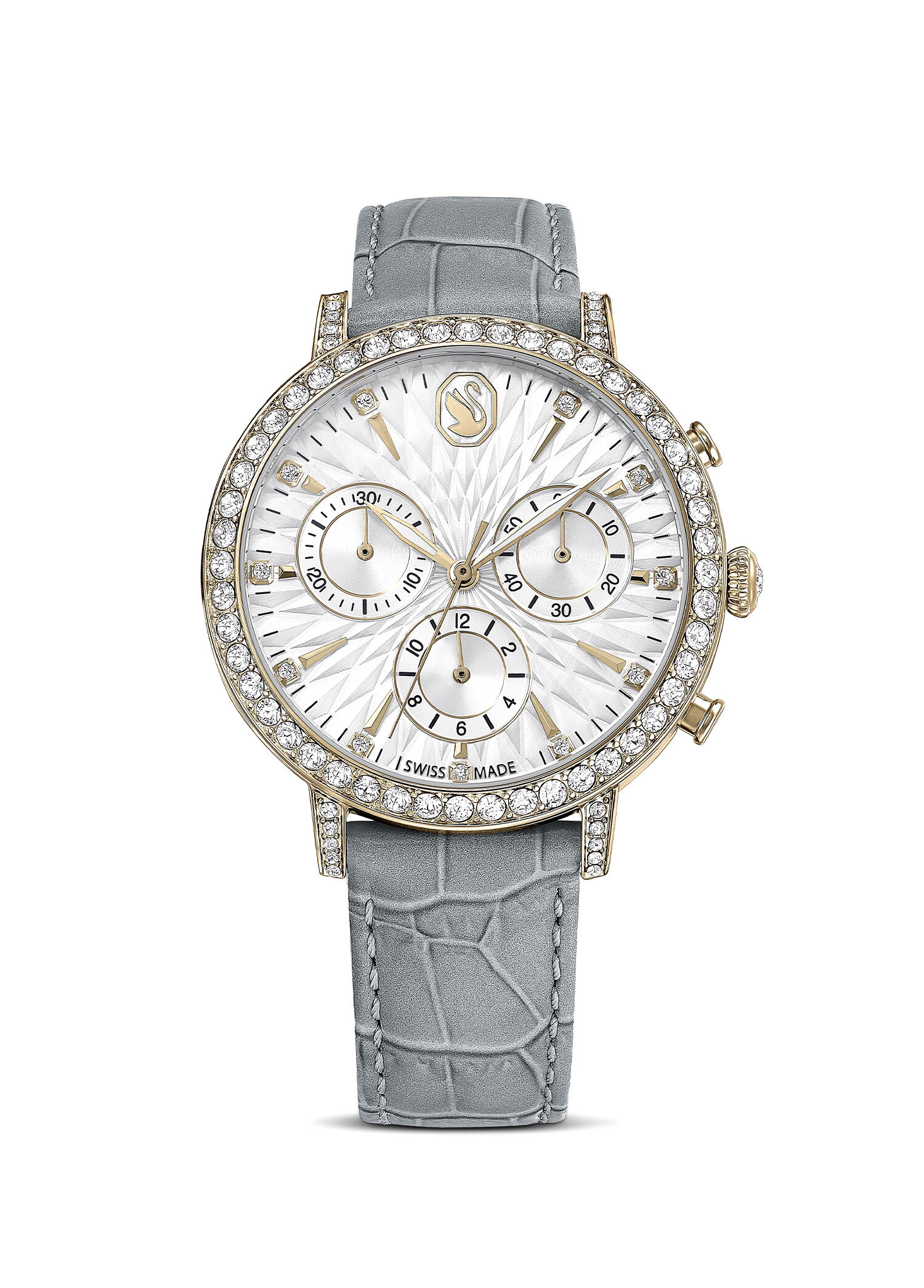 Matrix Chrono Ls Gray Wht Pcg Deri Kadın Kol Saati 5702851