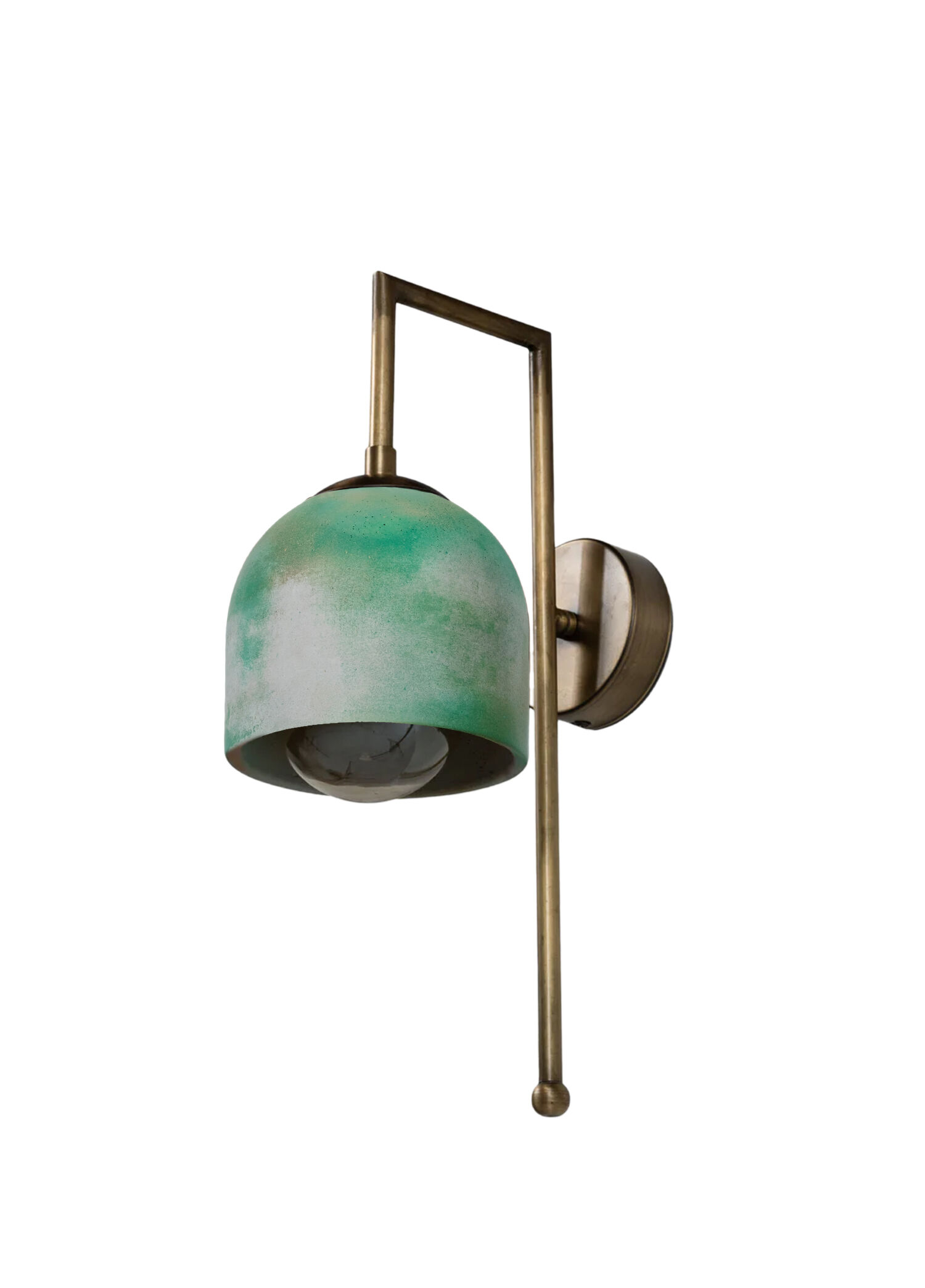 Metal Detaylı Pas Dokulu Bronz Aplik