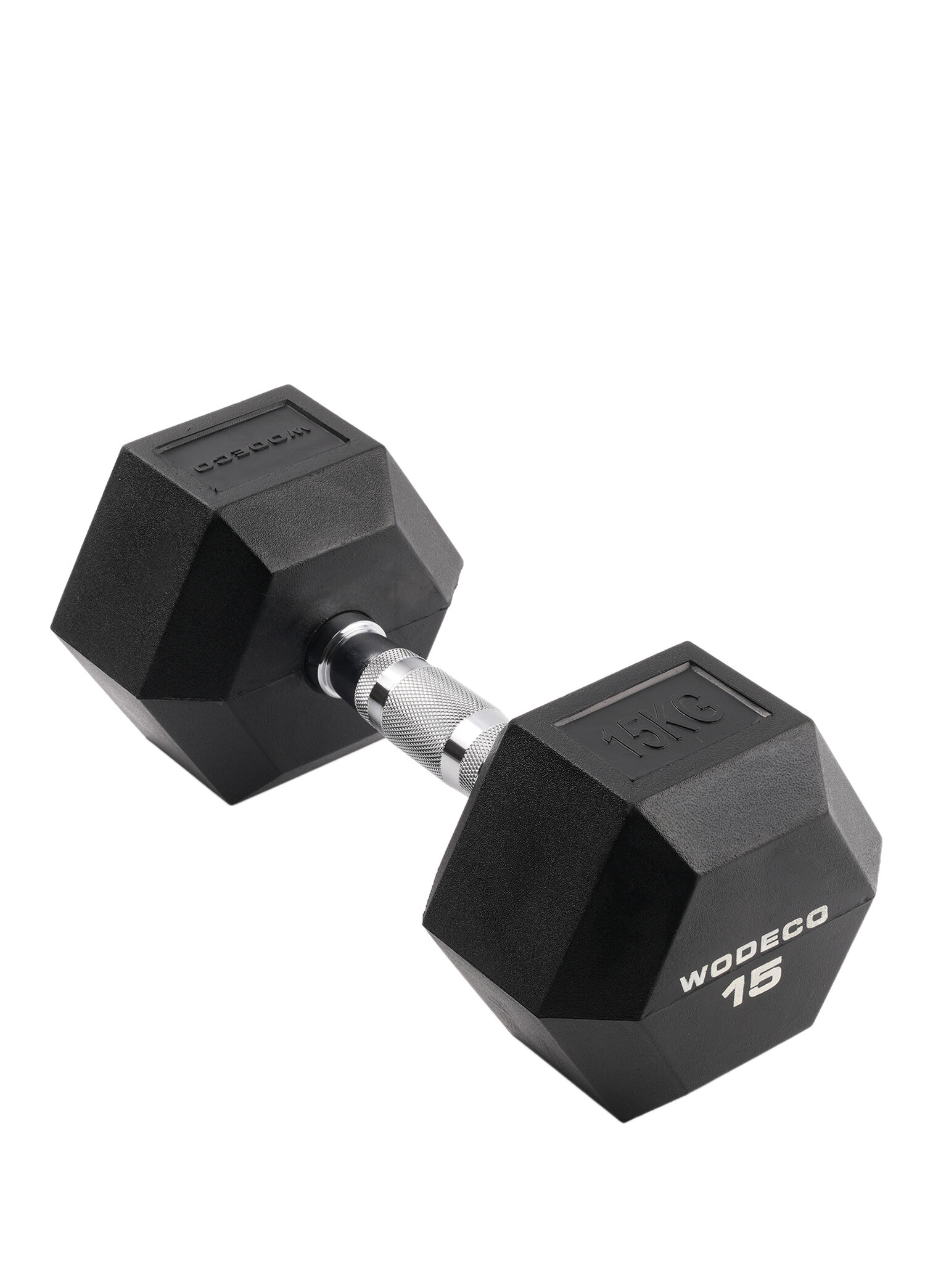 Rubber Hex Siyah Kauçuk Altıgen Dambıl 15 kg