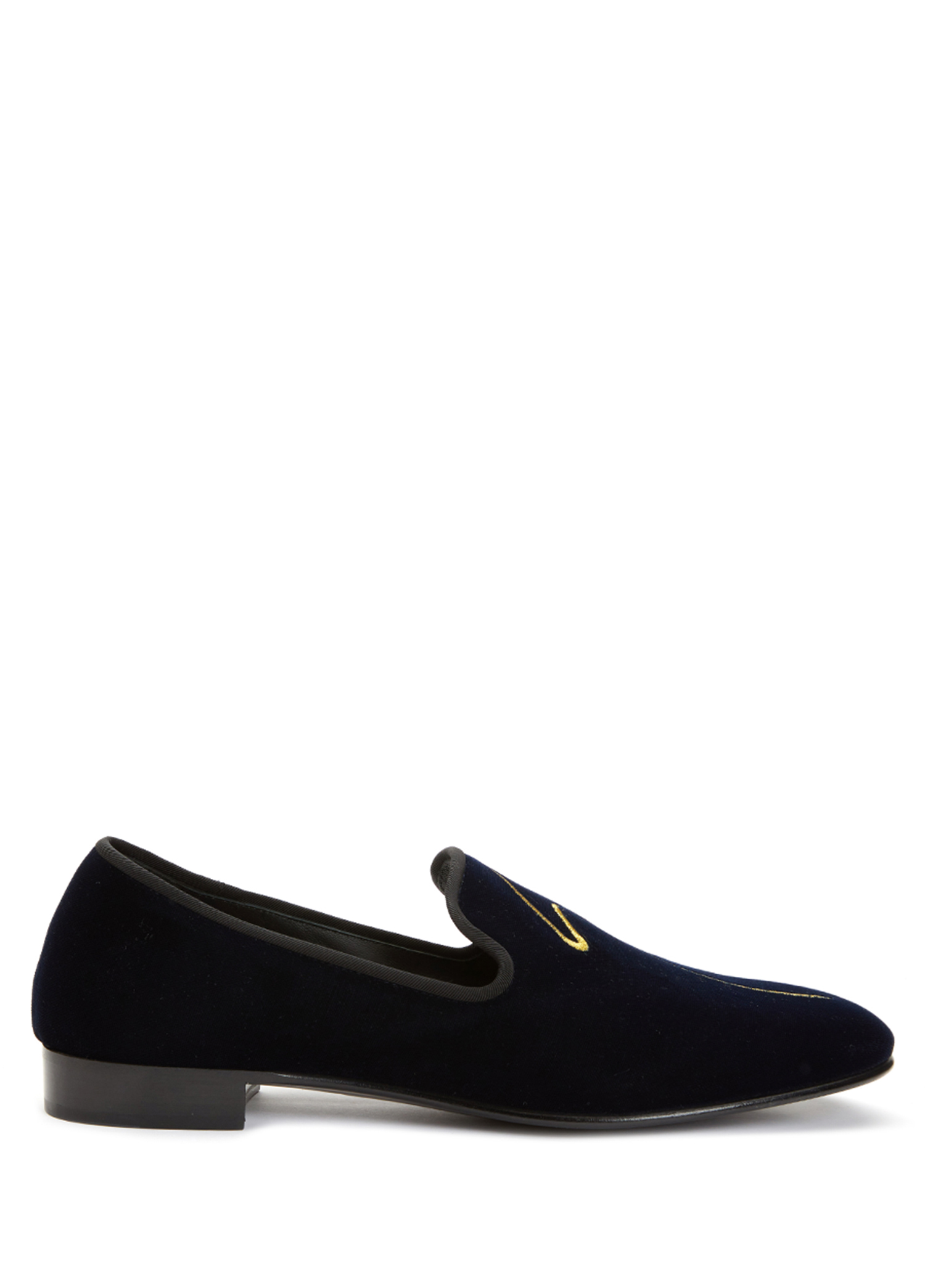 Beymen Lacivert Nakışlı Erkek Kadife Loafer. 3 Beymen Lacivert Nakışlı Erkek Kadife Loafer. 3