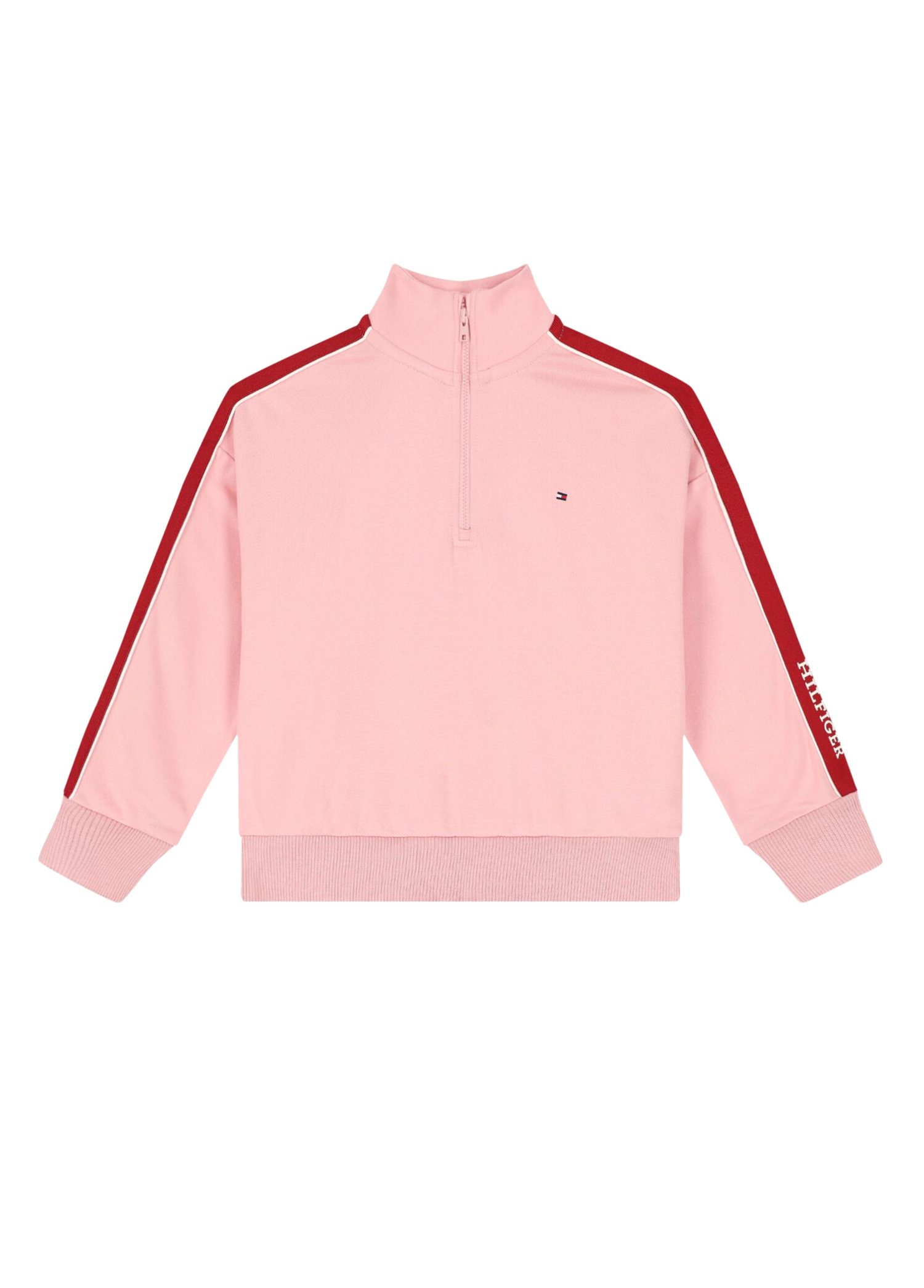 Pembe Logolu Kız Bebek Sweatshirt