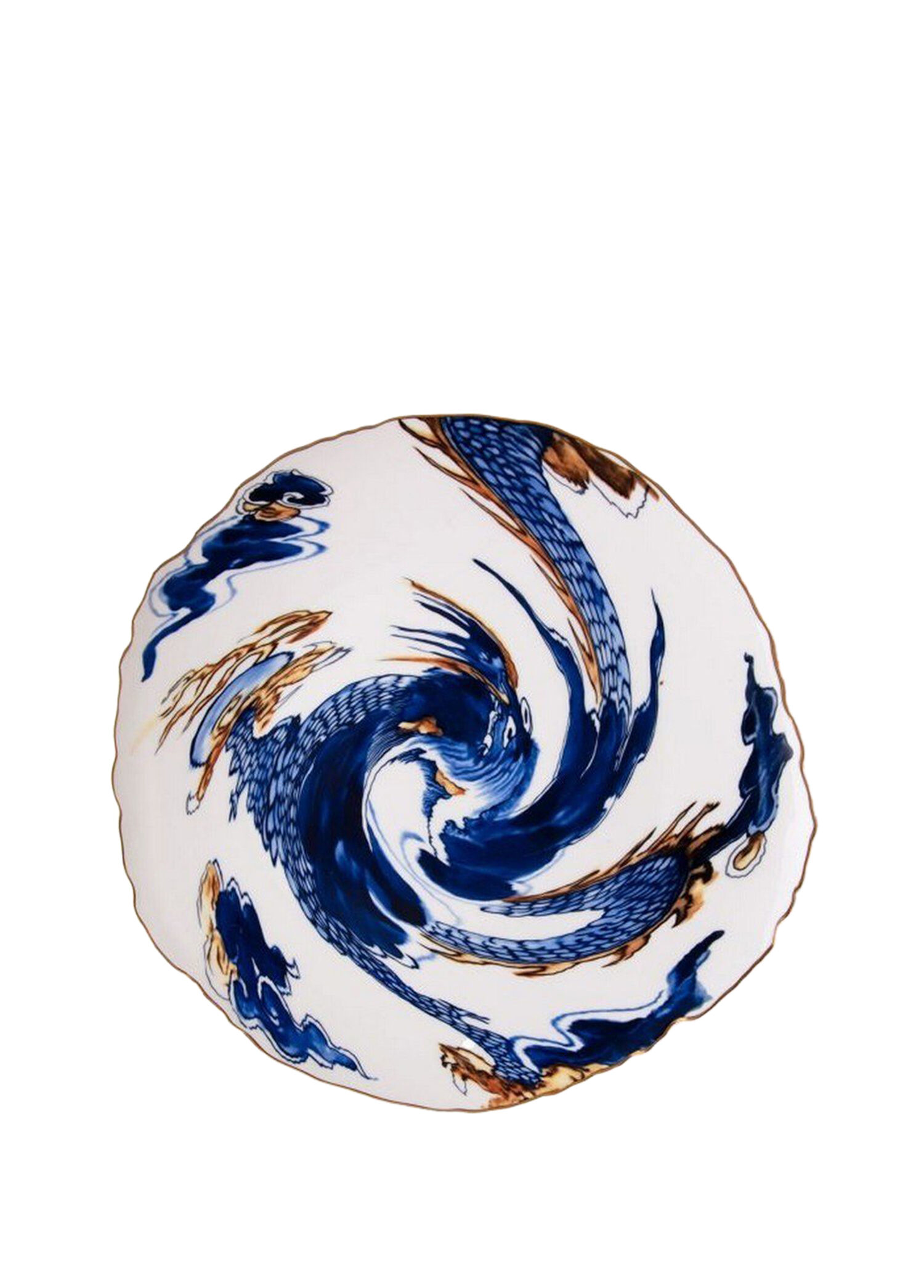 Diesel Imari Dragon Renkli Porselen Servis Tabağı 28 cm