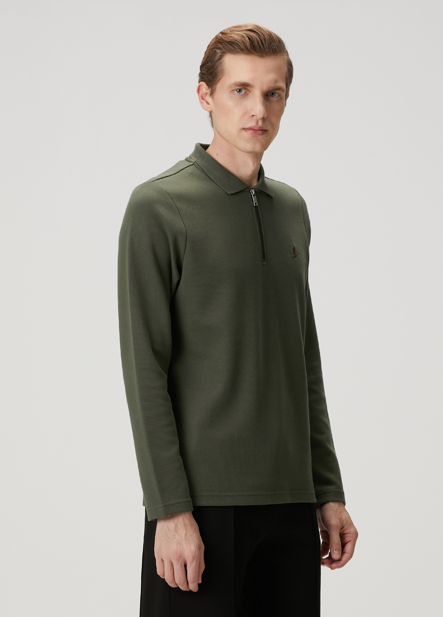 Haki Polo Yaka T-shirt_1