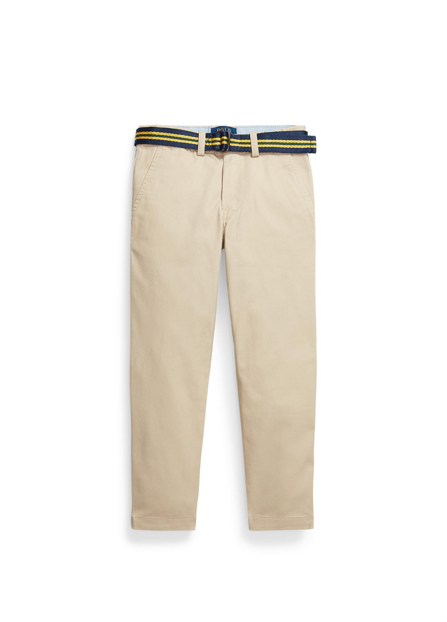 P Polo Ralph Lauren Bej Beli Kemerli Erkek Cocuk Pantolon