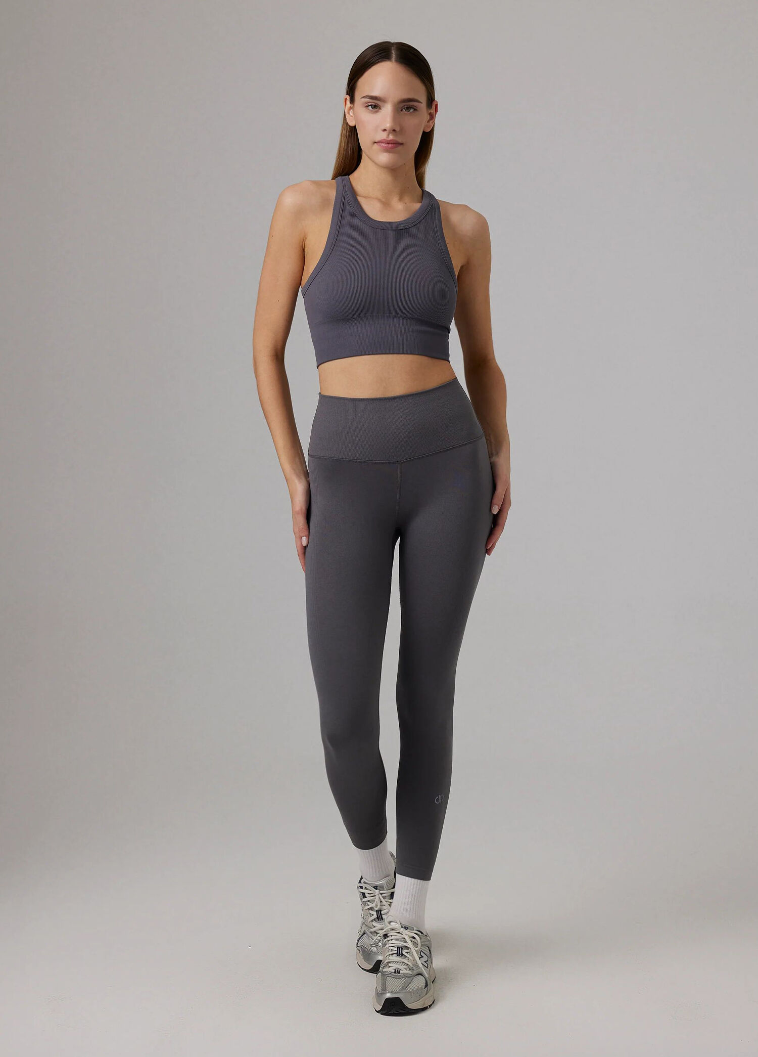 Zola Seamless Ash Kadın Spor Crop Body