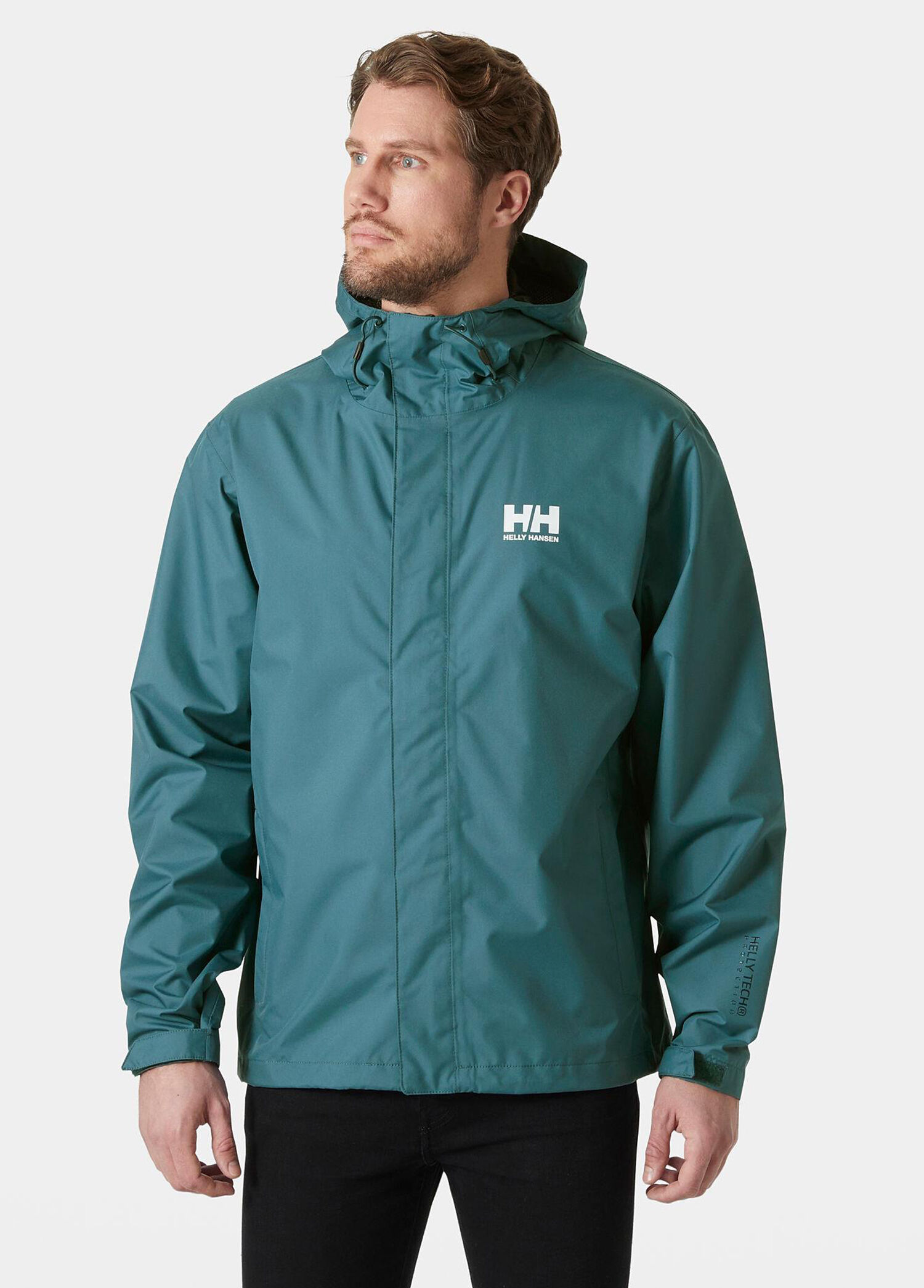 Helly Hansen Dark Greek Erkek Seven J Kapüşonlu Su Geçirmez Yeşil