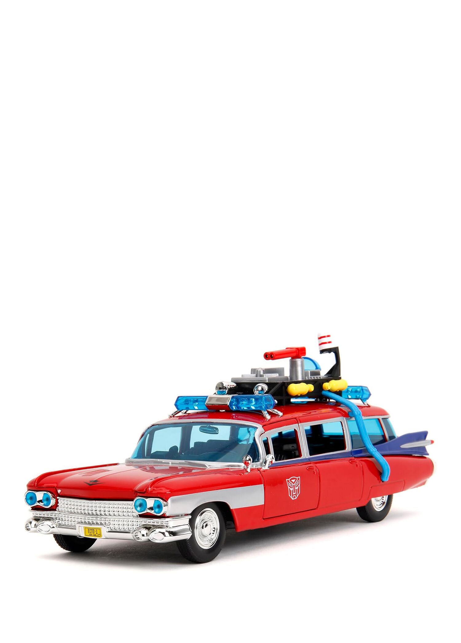 Ghostbusters Cadillac Mash Up 1:24 Ölçek Kırmızı Model Araba