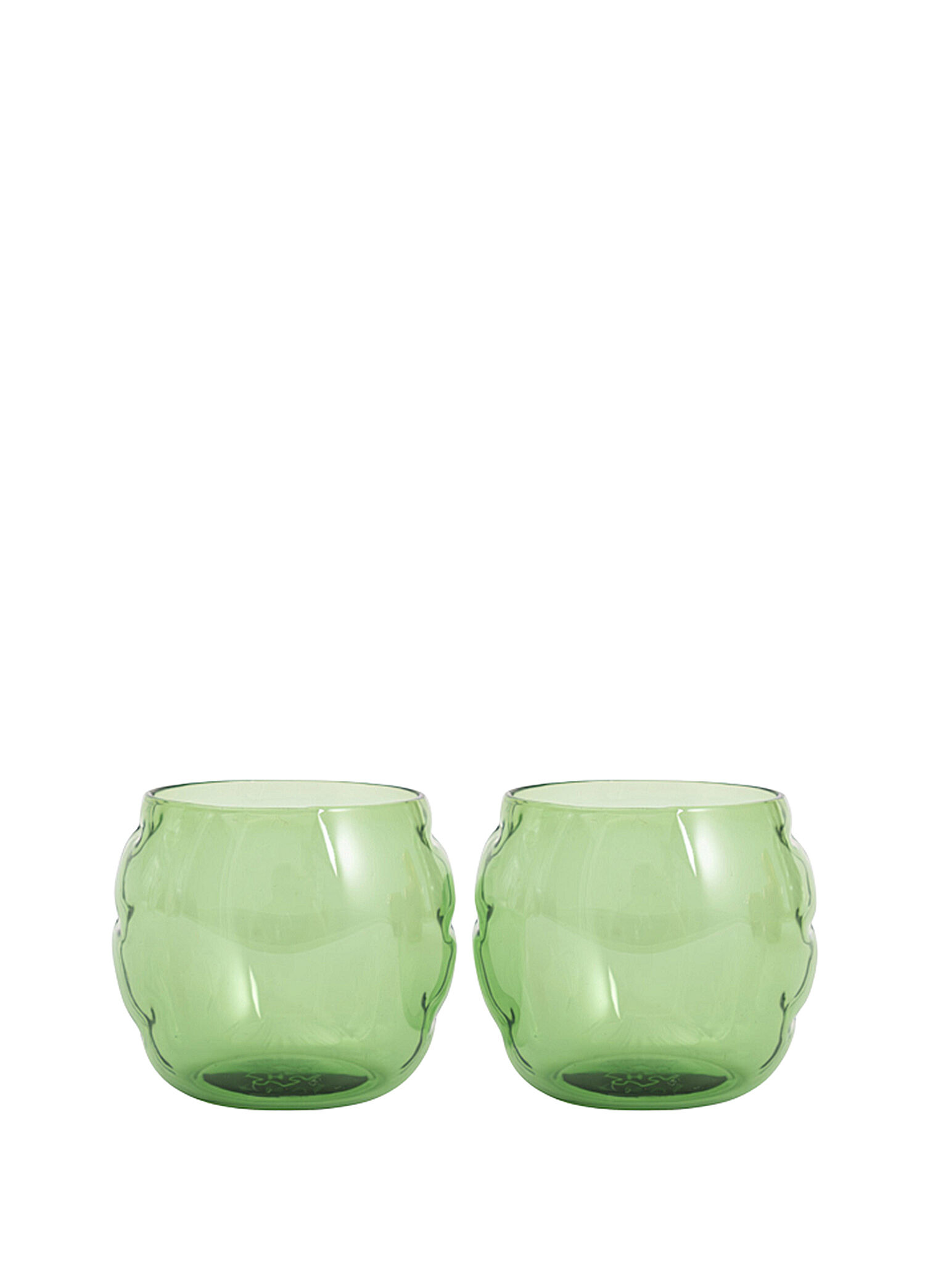 P Home Studyo Bob Emerald Glass Yesil 2Li Bardak