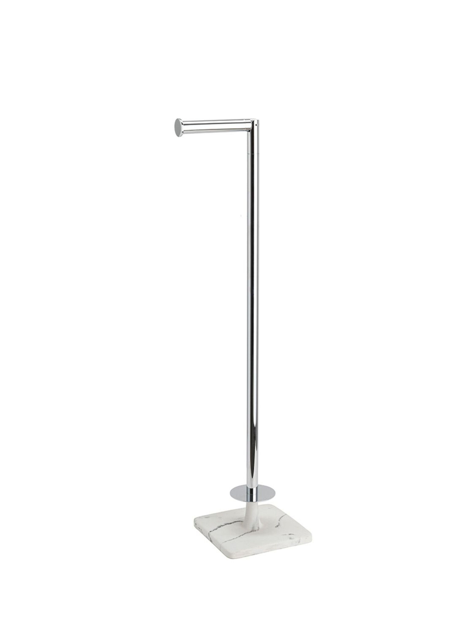 Mermer Desenli-Krom Banyo Ayaklı Yedek Kağıtlık
