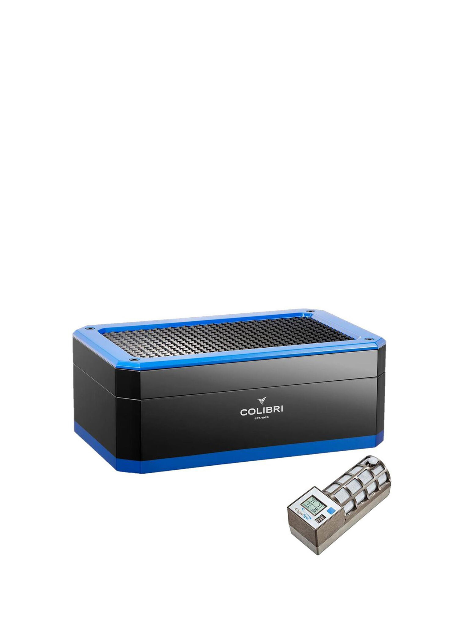 Rally CigarSpa Elektronik Nem Siyah/Mavi 120's Puro Kutusu