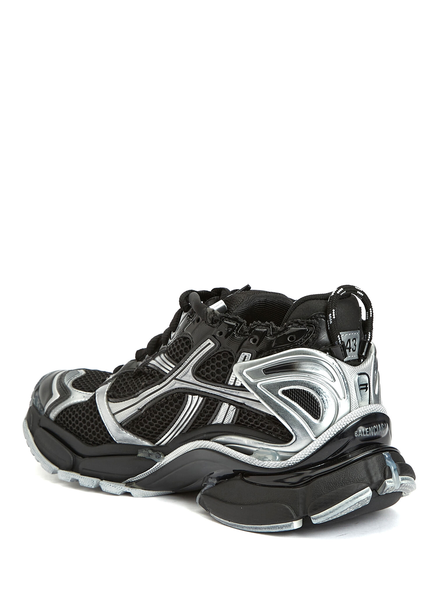 Balenciaga Siyah-Gri Erkek Runner Siyah Gri Erkek Sneaker 1792722