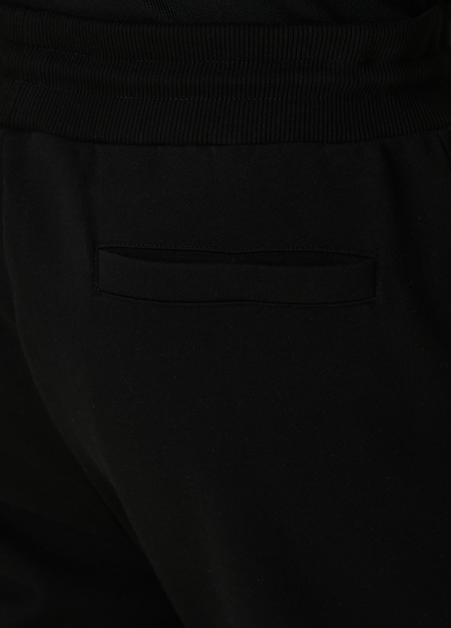 Siyah Beli Kordonlu Jogger Eşofman Altı_4