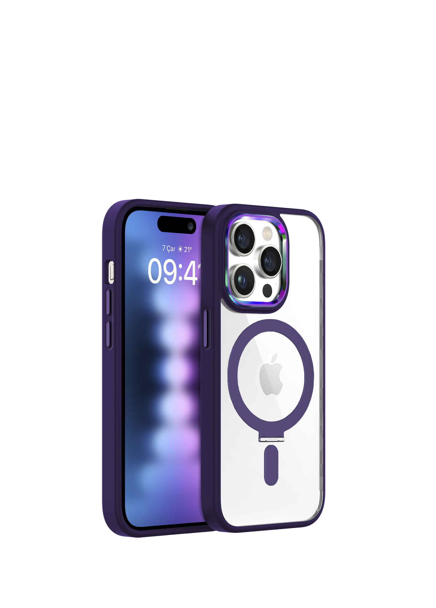 Purple iPhone 15 Pro Max BumperMag Kılıf