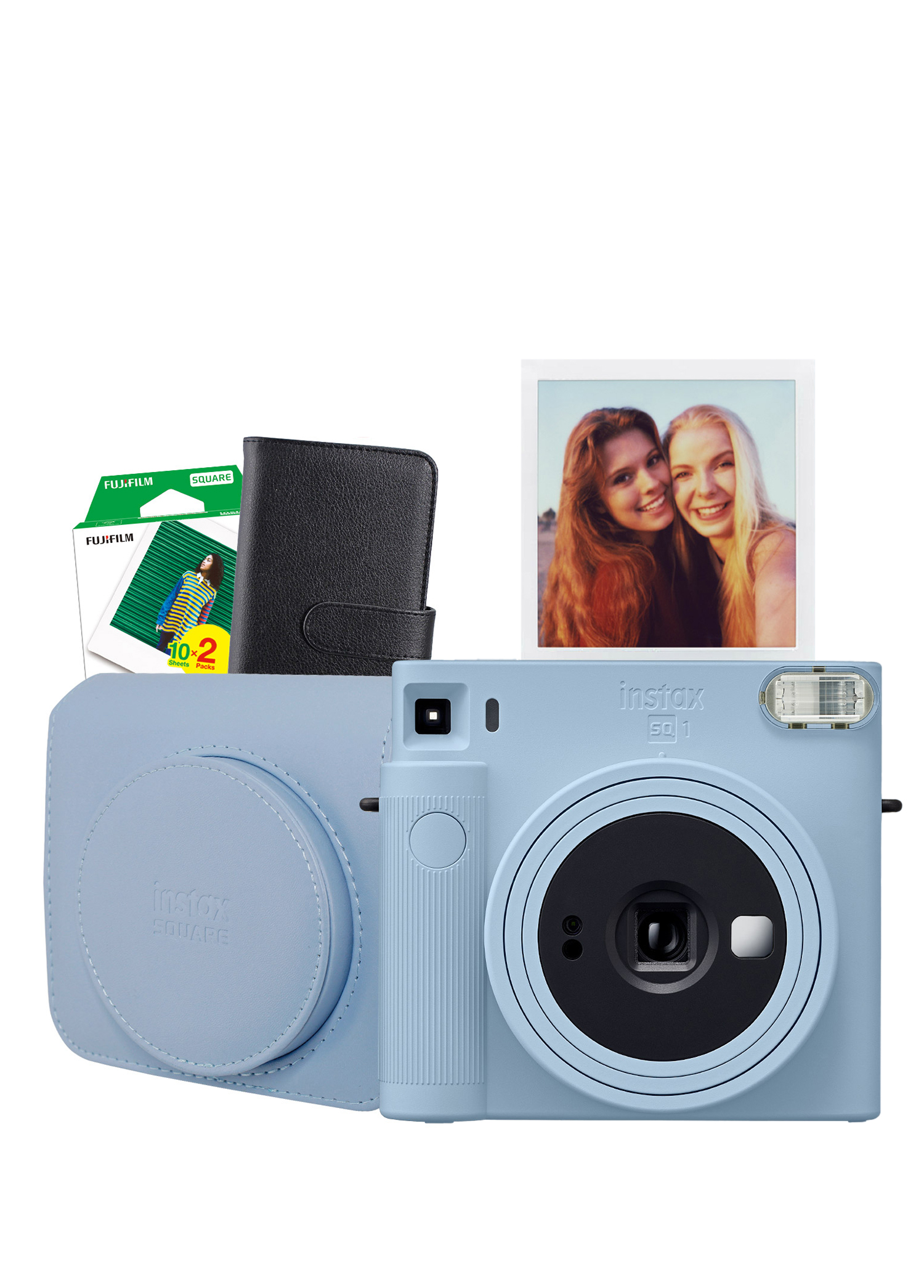 Instax SQ1 Buz Mavi Fotoğraf Makinesi ve Hediye Seti 1