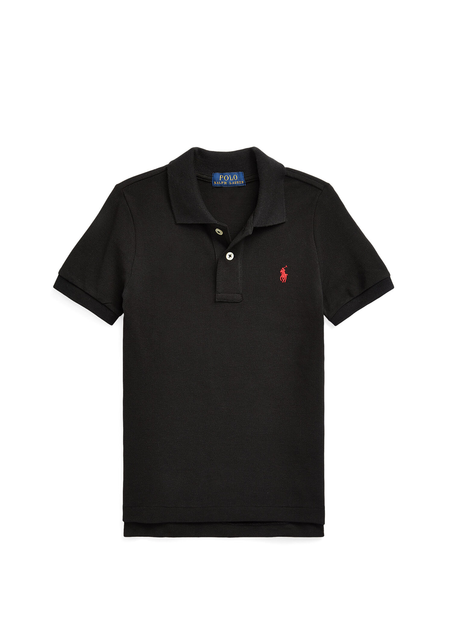 Polo Ralph Lauren - Siyah Polo Yaka Erkek Çocuk T-shirt - Siyah
