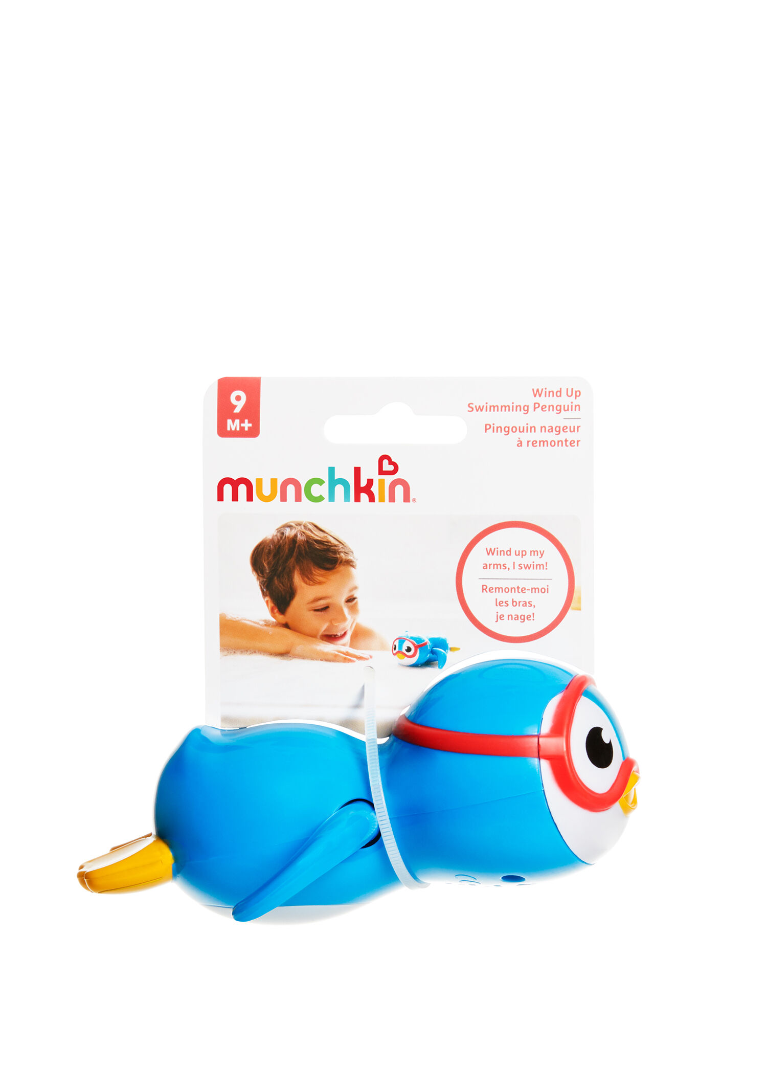 Sevimli Penguen Mavi Eğlenceli Su Banyo Oyuncağı
