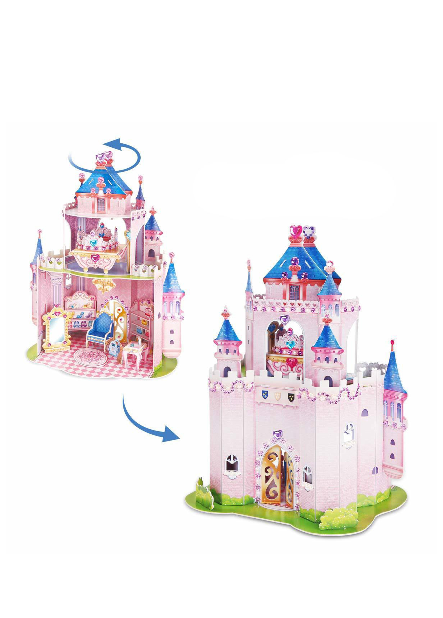 Prenses Gizli Bahçe Şatosu 3D Puzzle