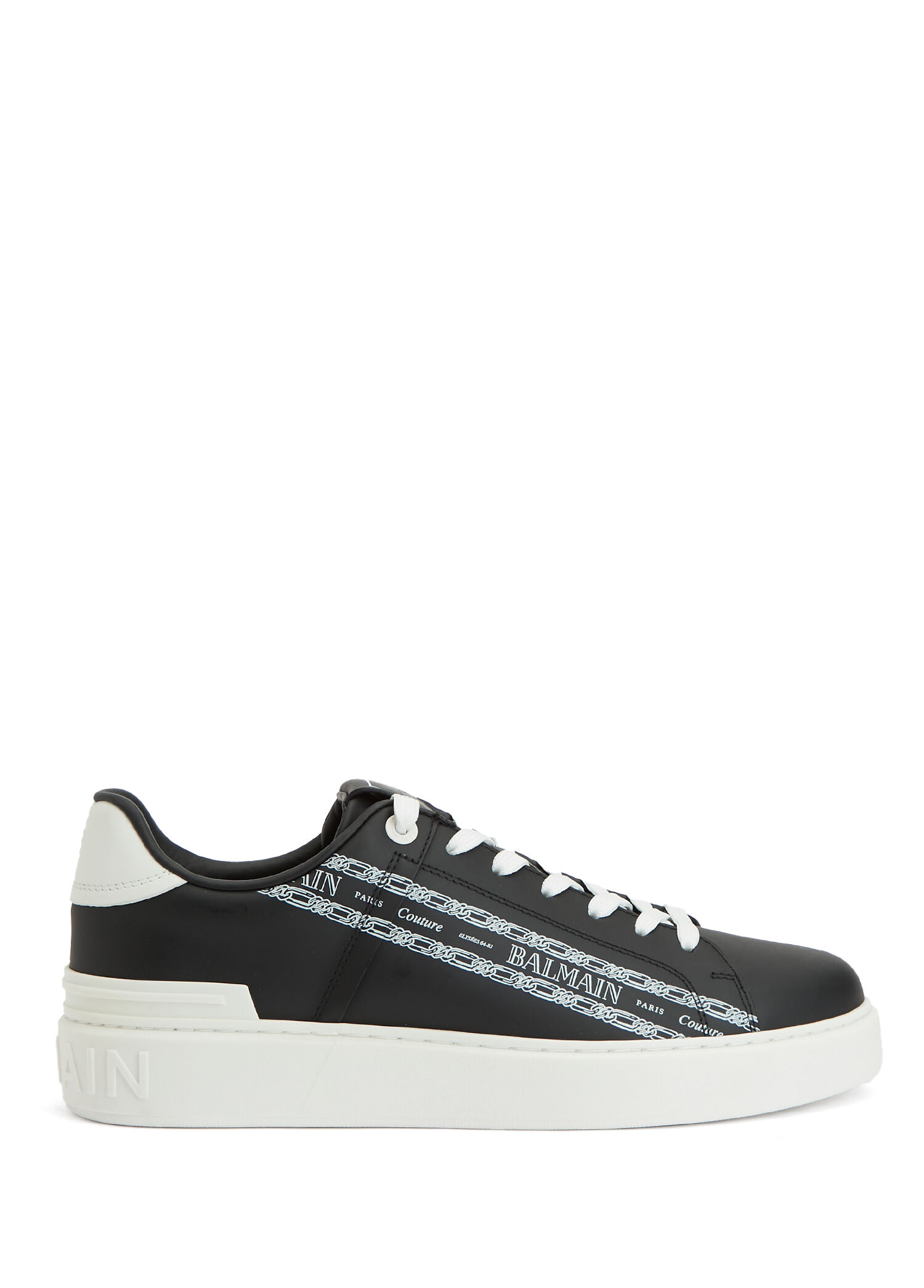 B-Court Siyah Beyaz Erkek Deri Sneaker