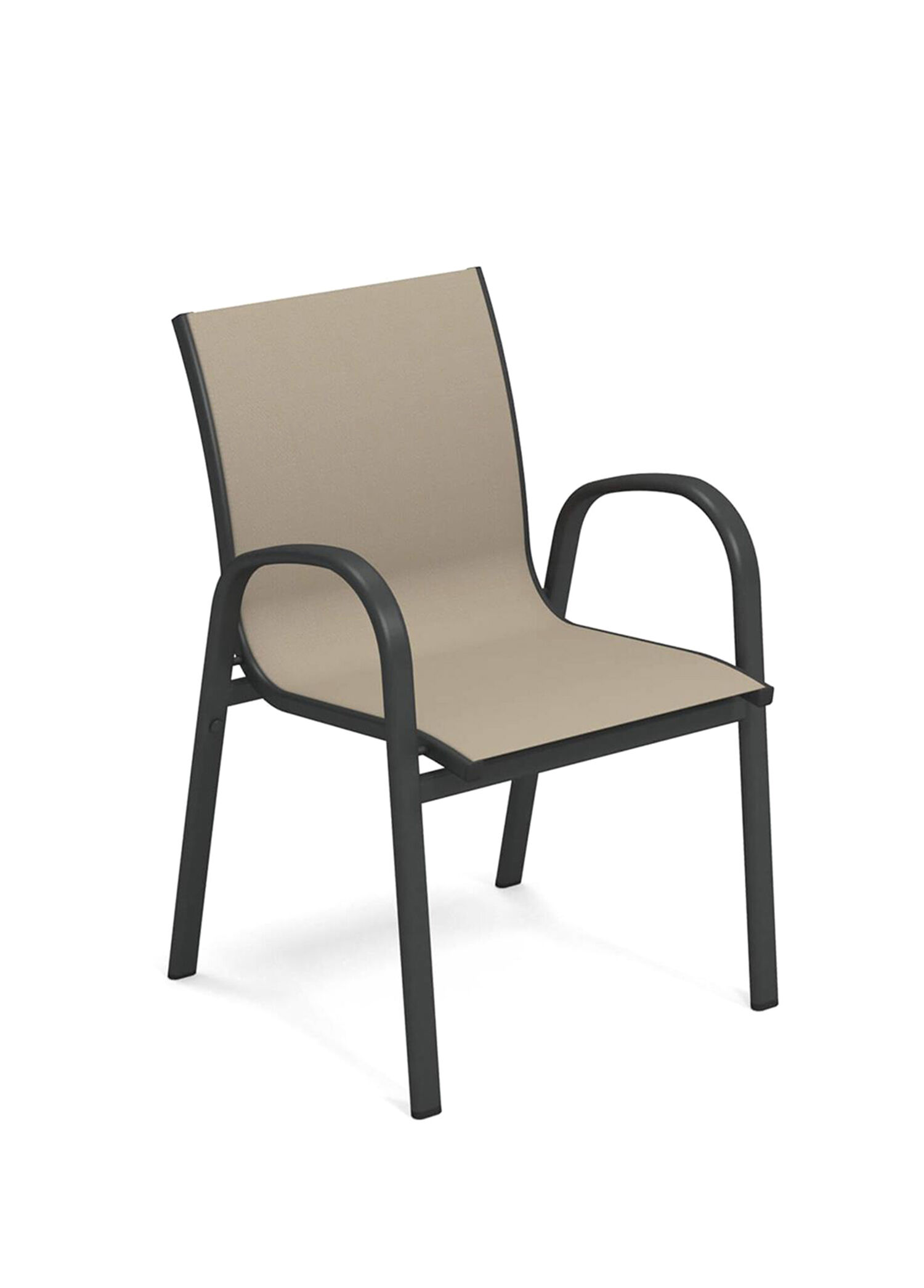 Holly Antique Iron Beige Alüminyum Kumaş Bahçe Sandalyesi