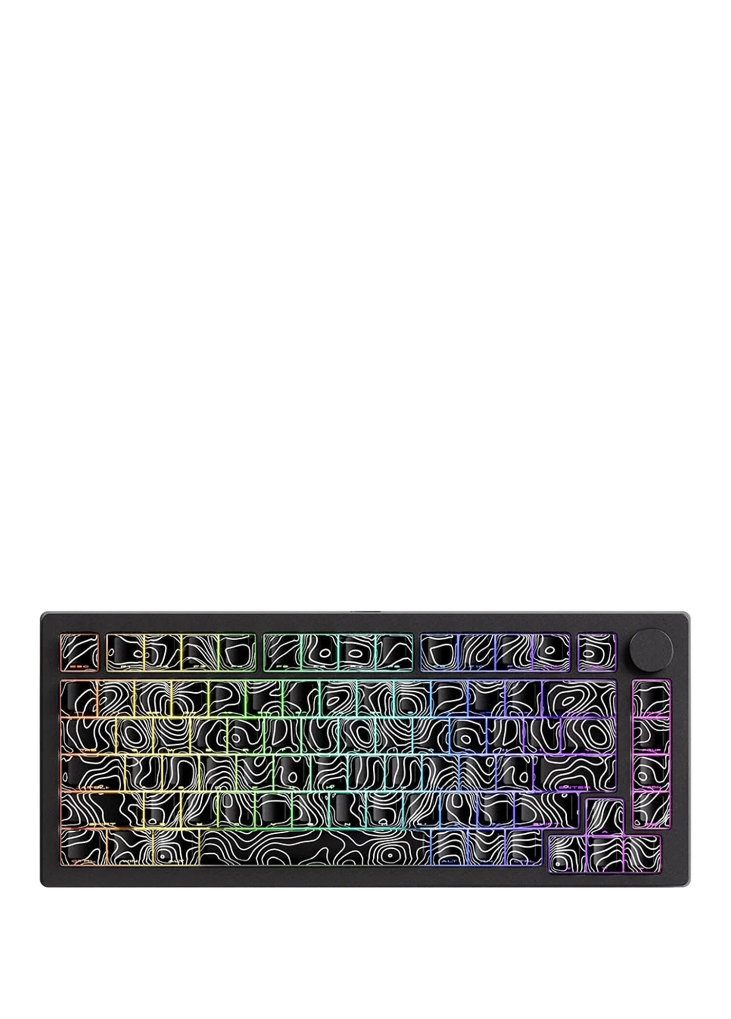Monsgeek M1 V5 Contour Lines Black RGB Kablosuz/Kablolu  Hotswap Mekanik Gaming Klavye
