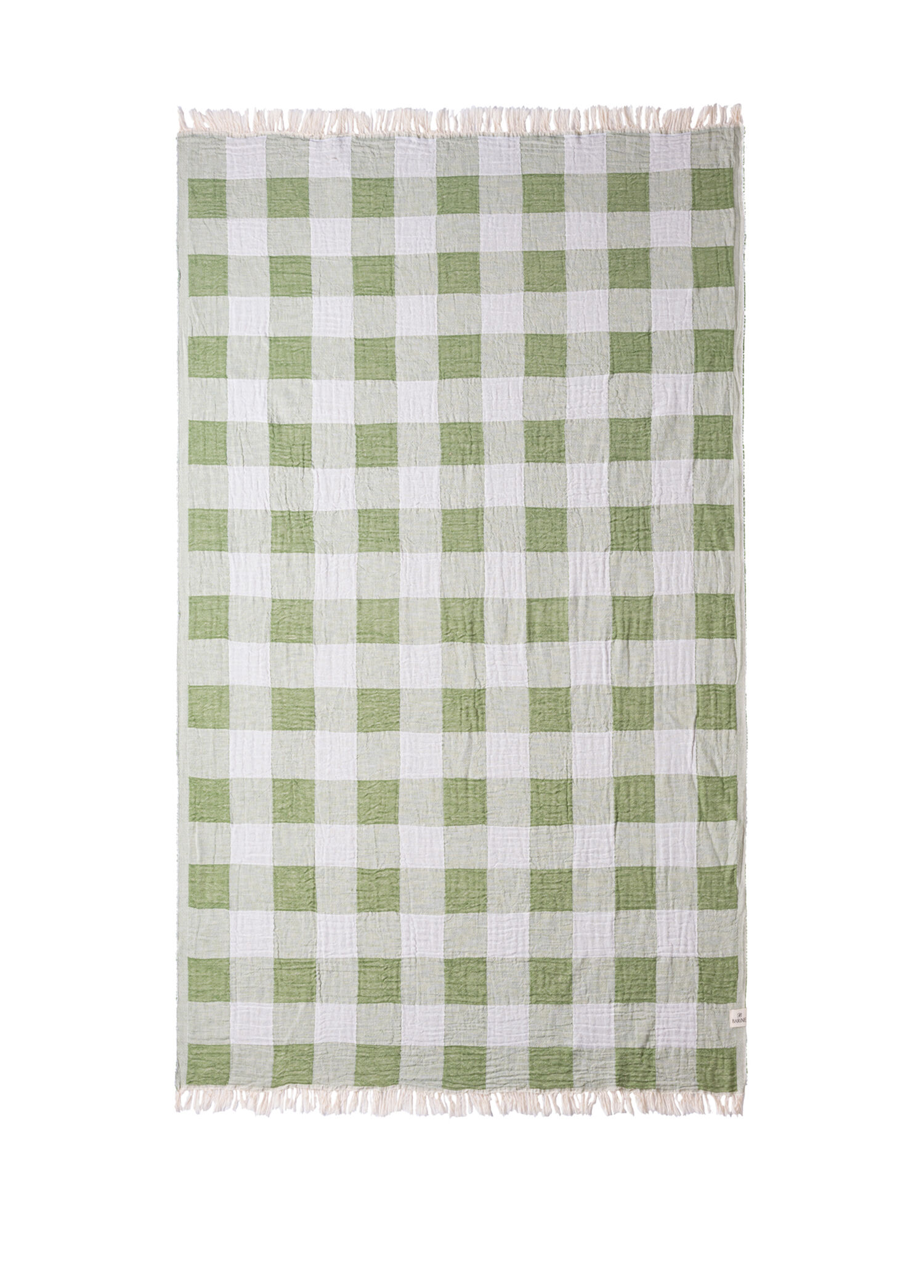 Plaid Müslin Yeşil Peştamal
