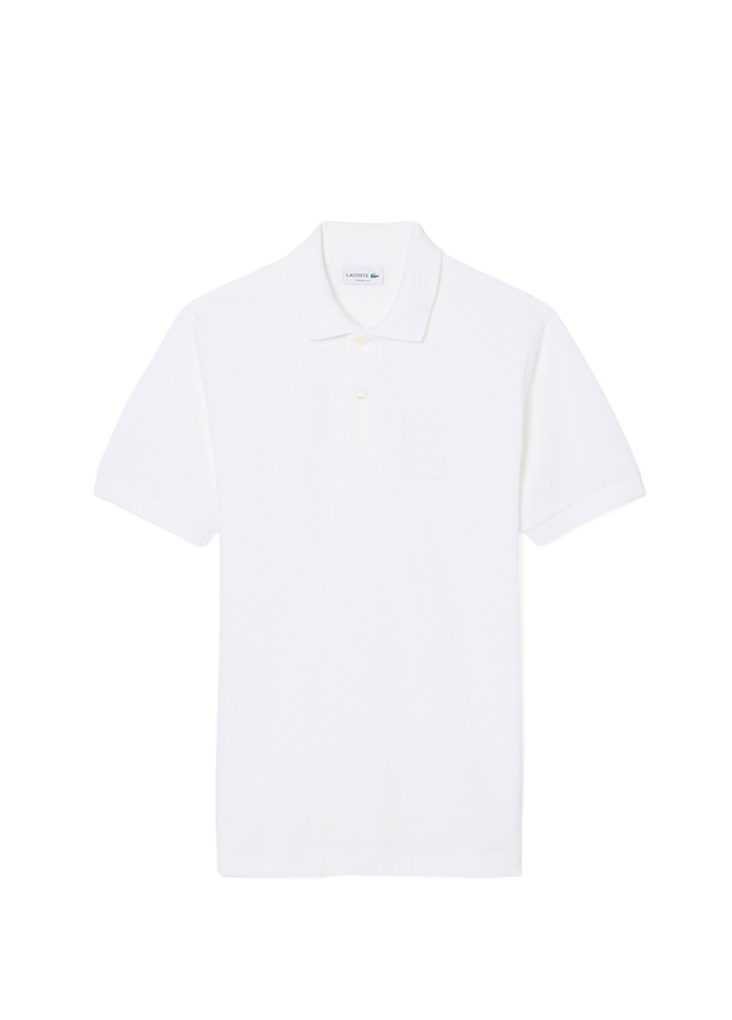 Beyaz Polo Yaka Classic Fit Kısa Kollu Erkek T-Shirt