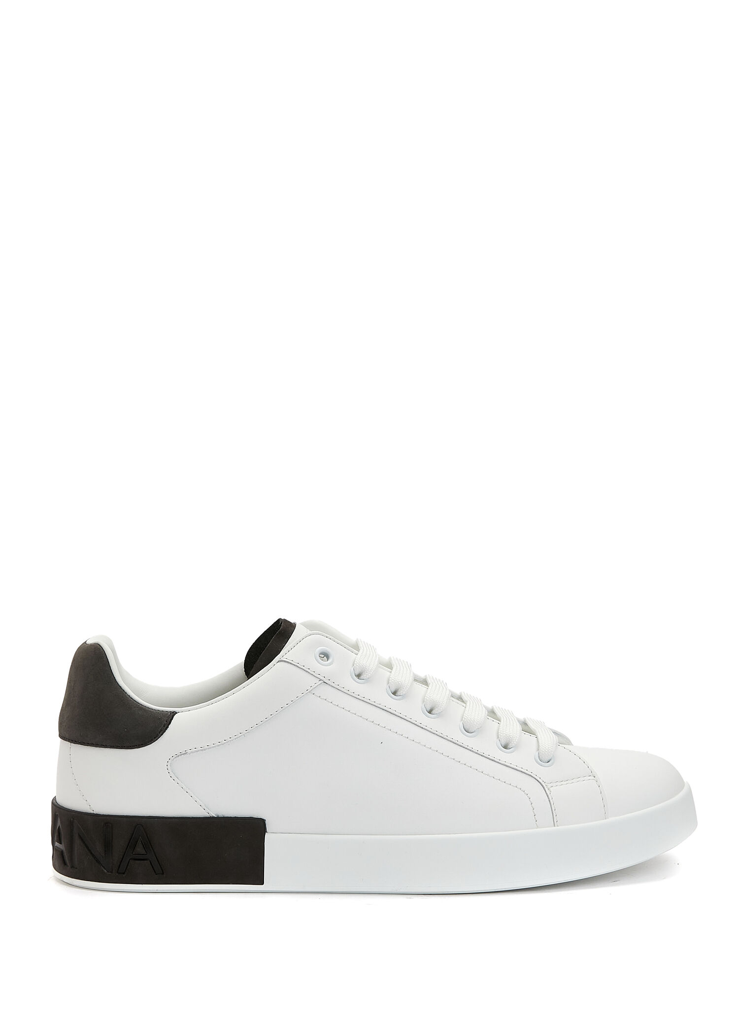 Portofino Siyah Beyaz Erkek Deri Sneaker