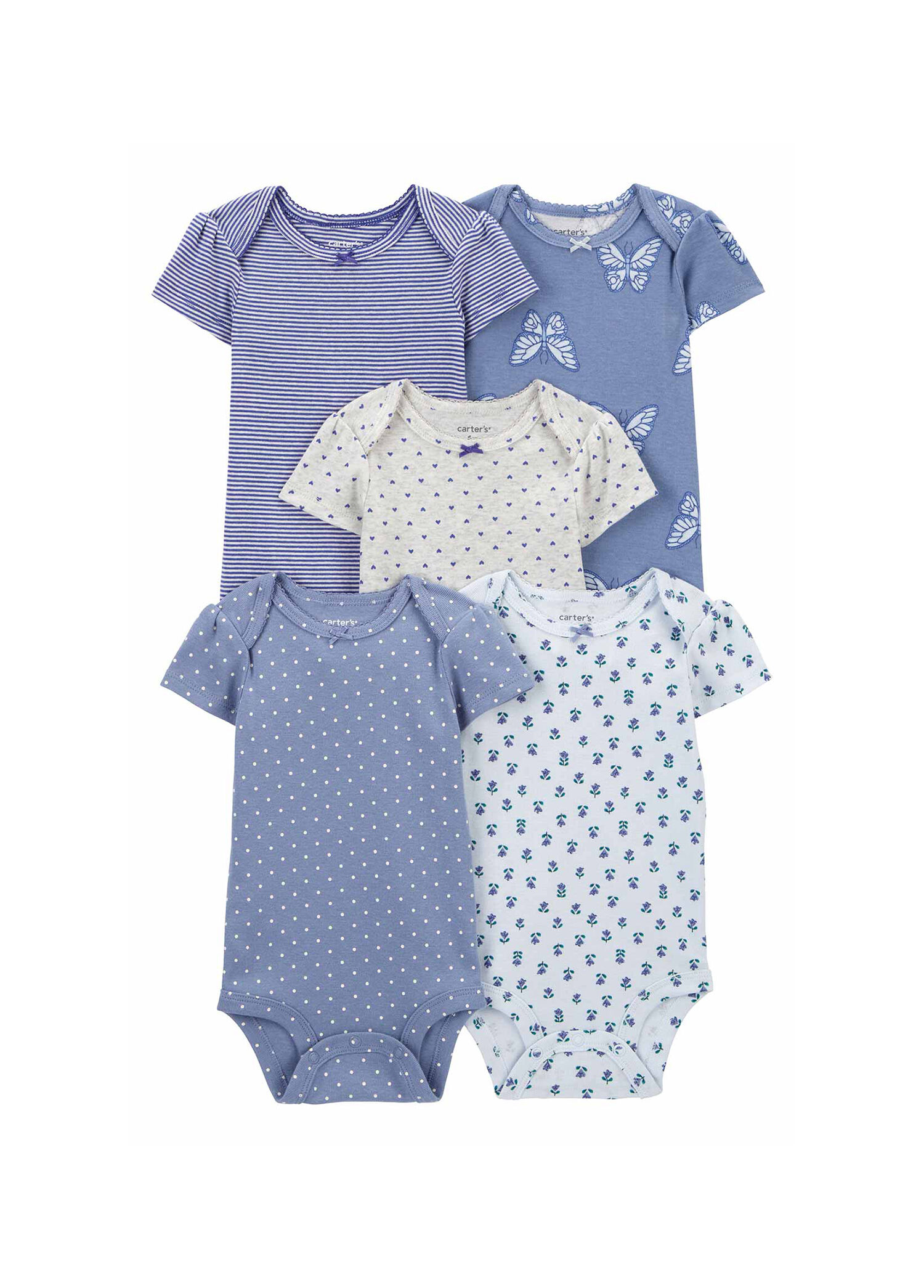 Kız Bebek Kısa Kollu 5'li Body Set