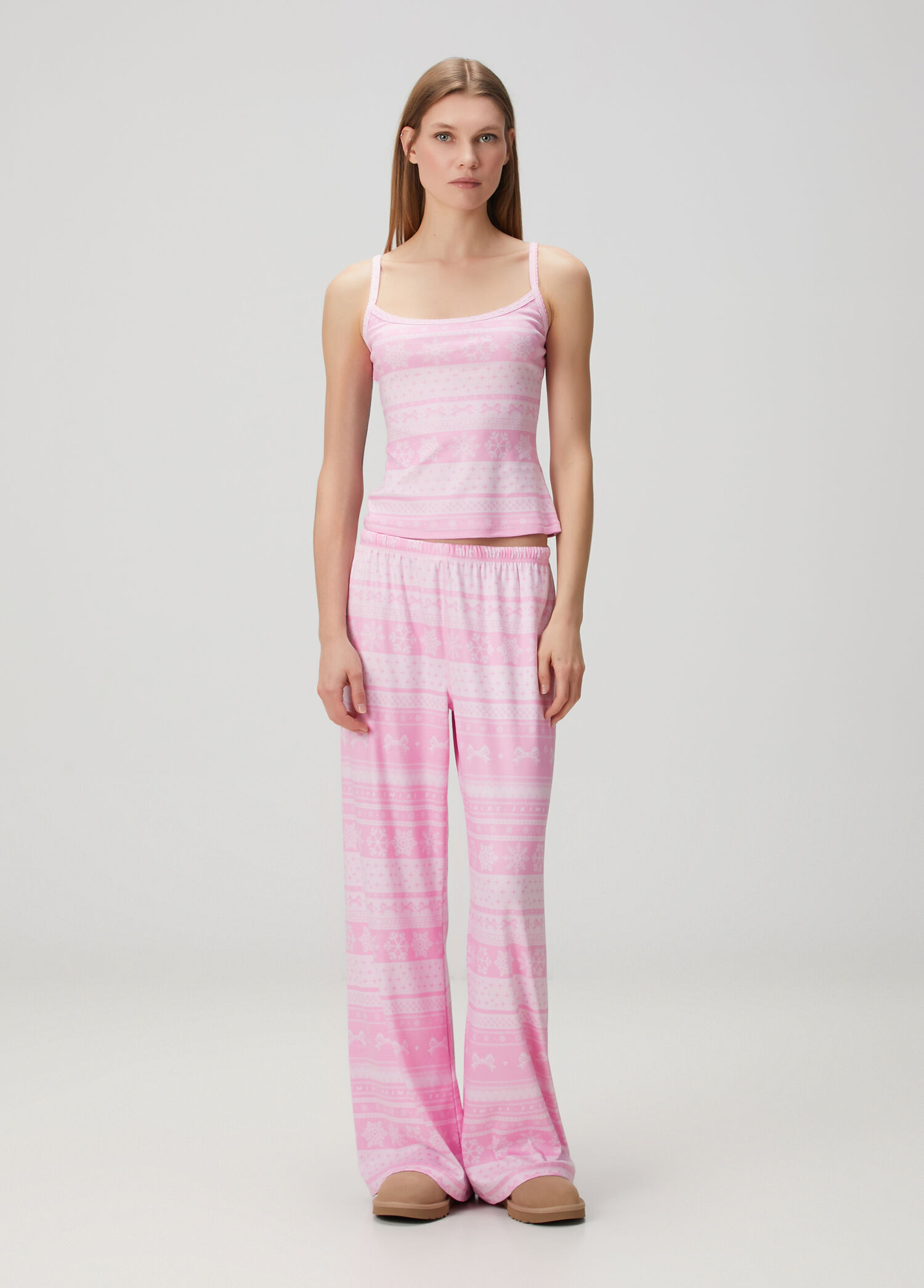 Pembe Pijama Altı