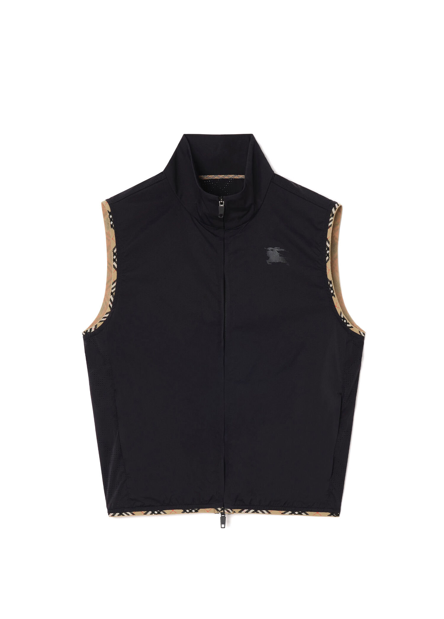 Stretch Nylon Gilet Siyah Kadın Yelek