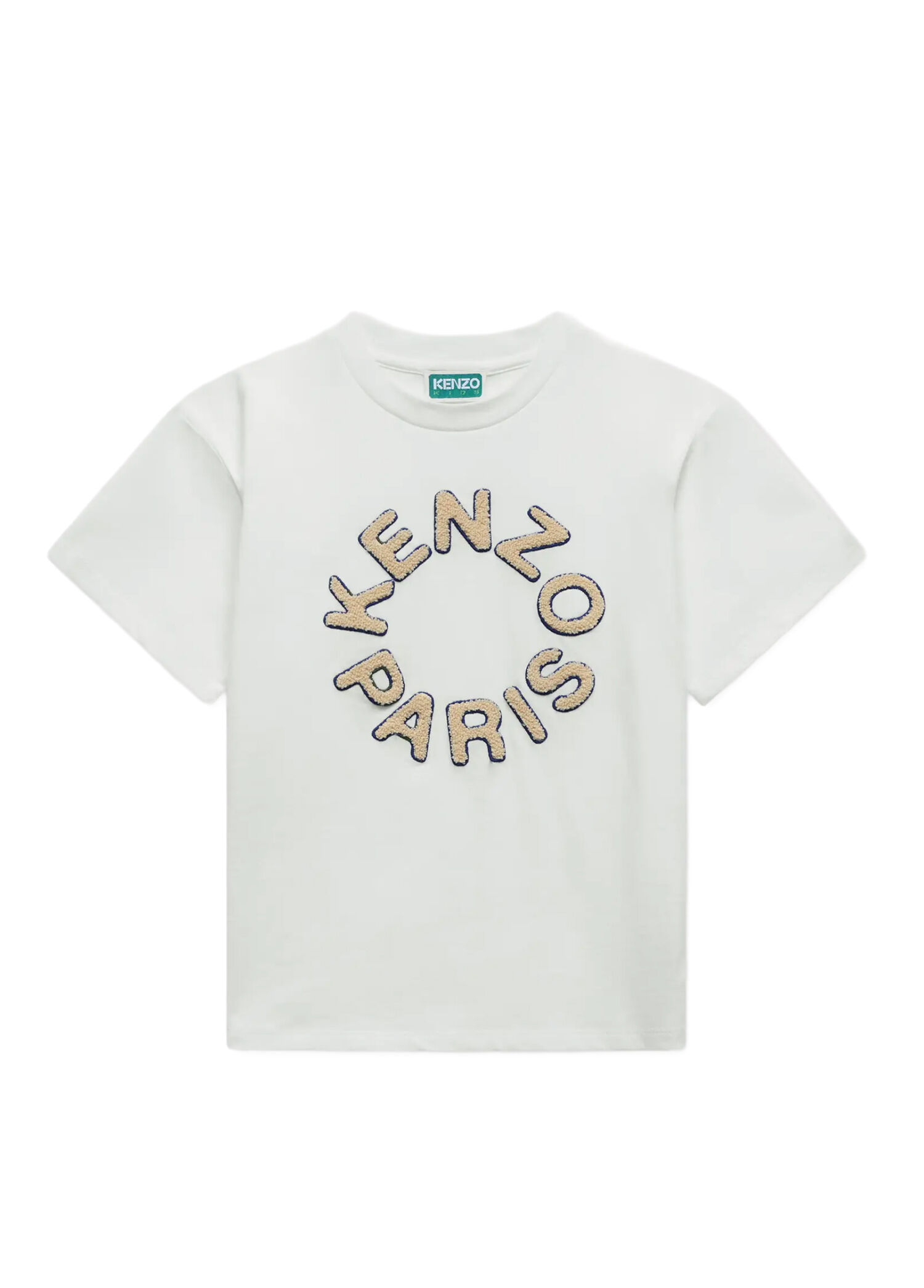 Beyaz Logo Detaylı Unisex Çocuk T-shirt