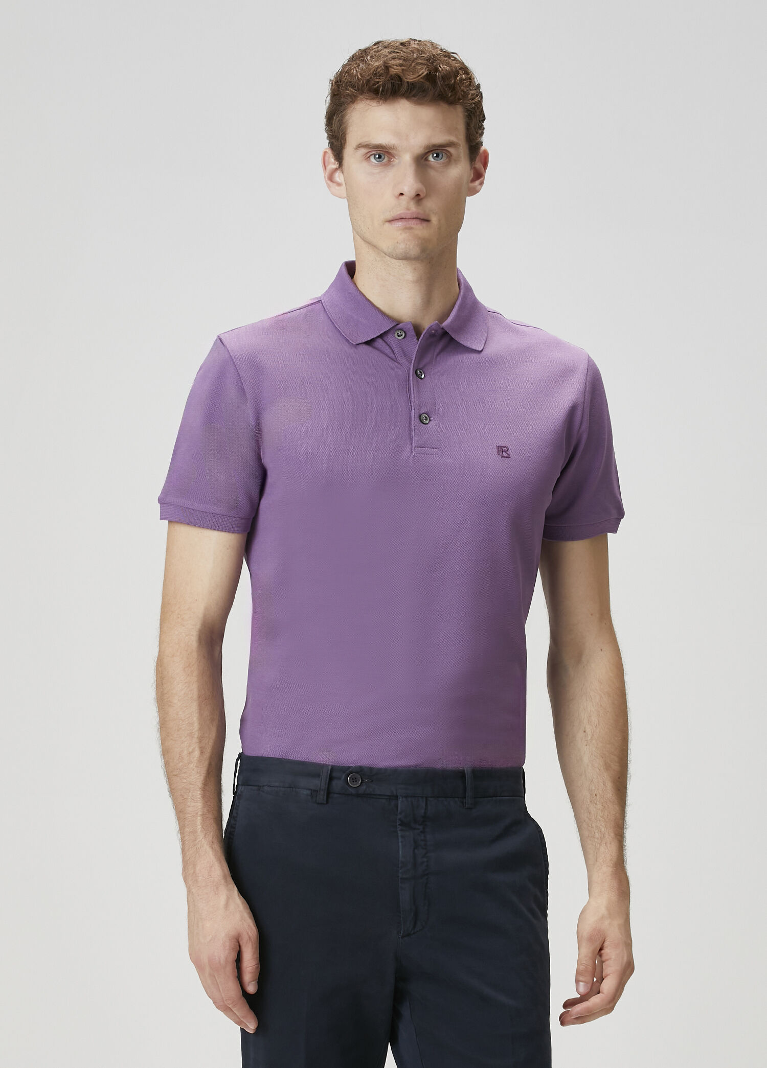 Ralph Lauren Purple Label - Mor Polo Yaka T-shirt - Mor