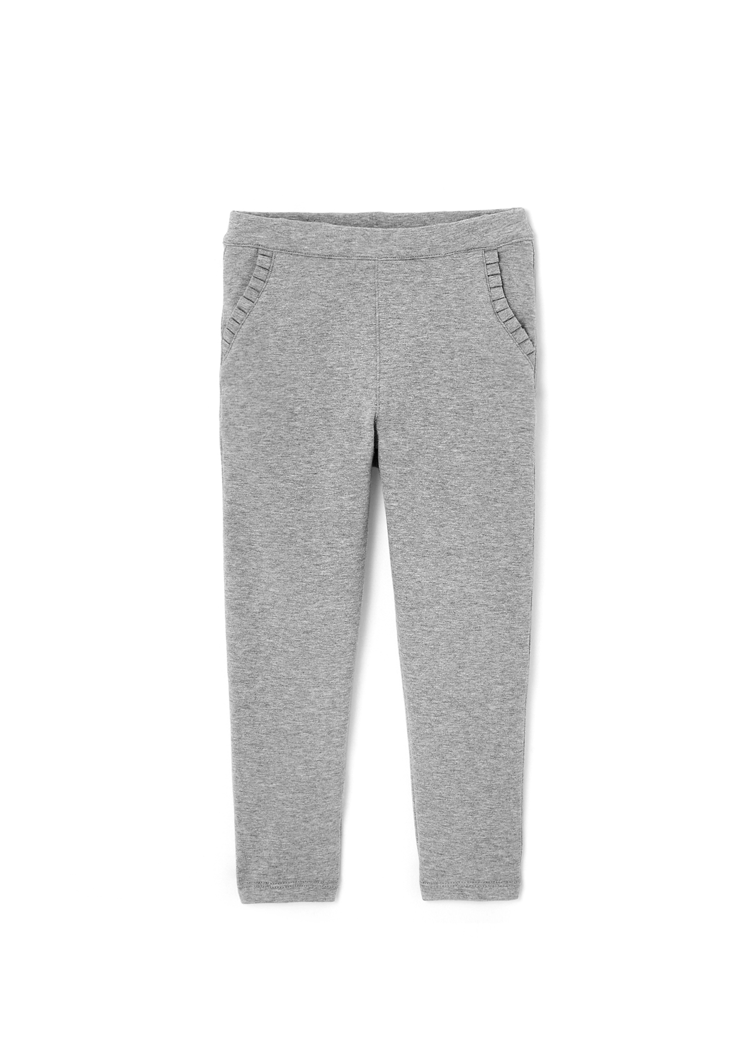 Koyu Gri Kız Çocuk Polar Spor Pantolon