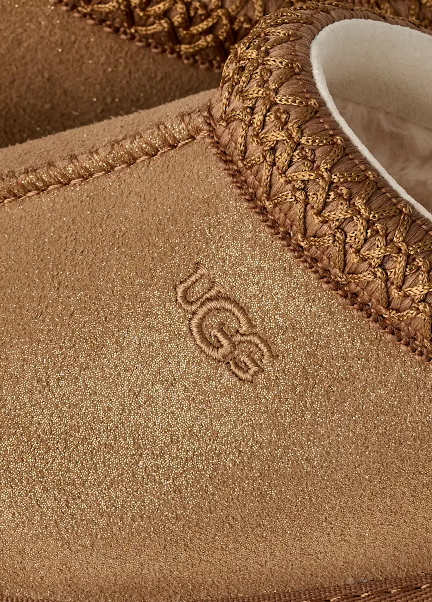 Ugg - Tazz Dazzle Taba Kız Çocuk Süet Slipper - Taba