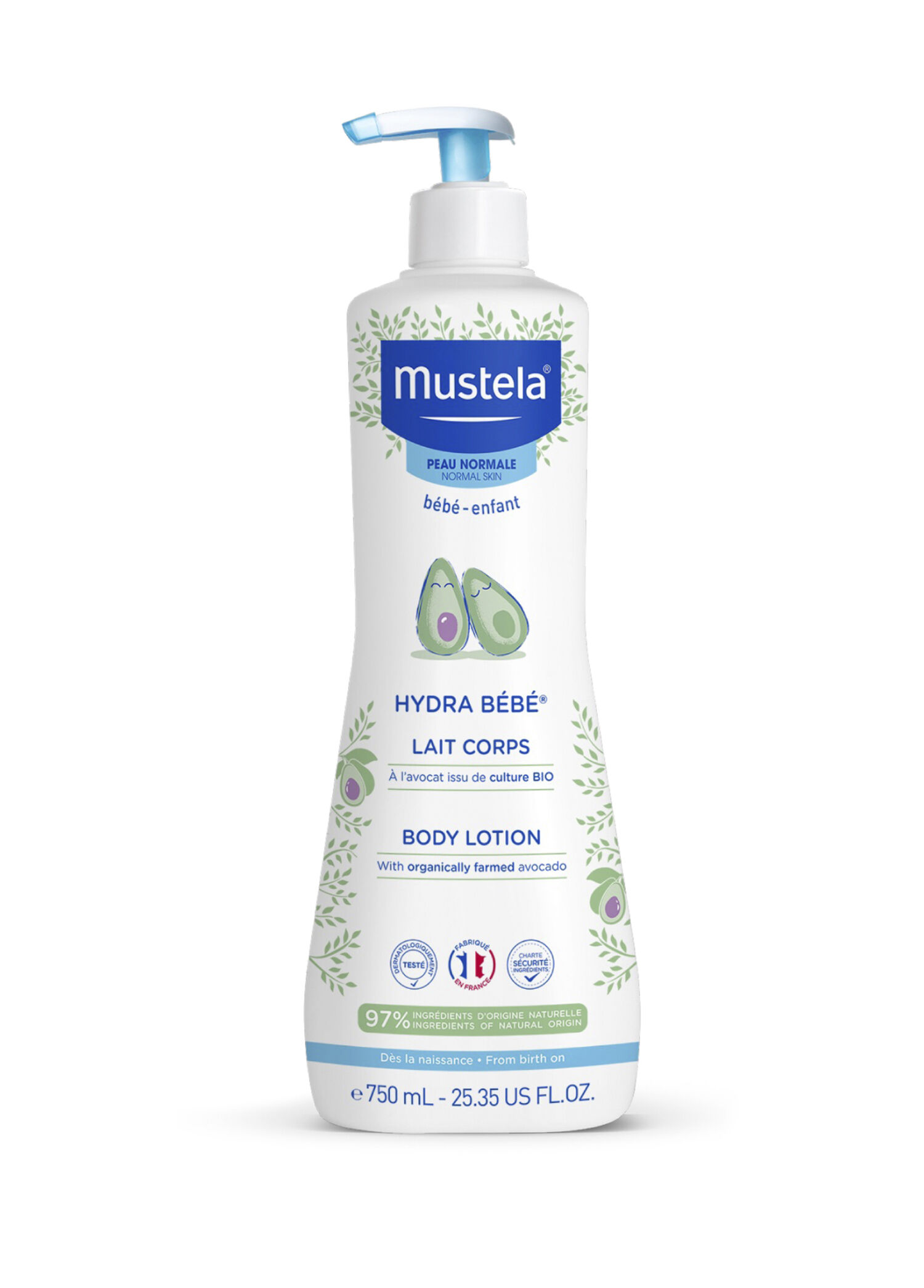 Hydra Bebe Organik Avokado İçeren Nemlendirici Bebek Vücut Losyonu 750 ml