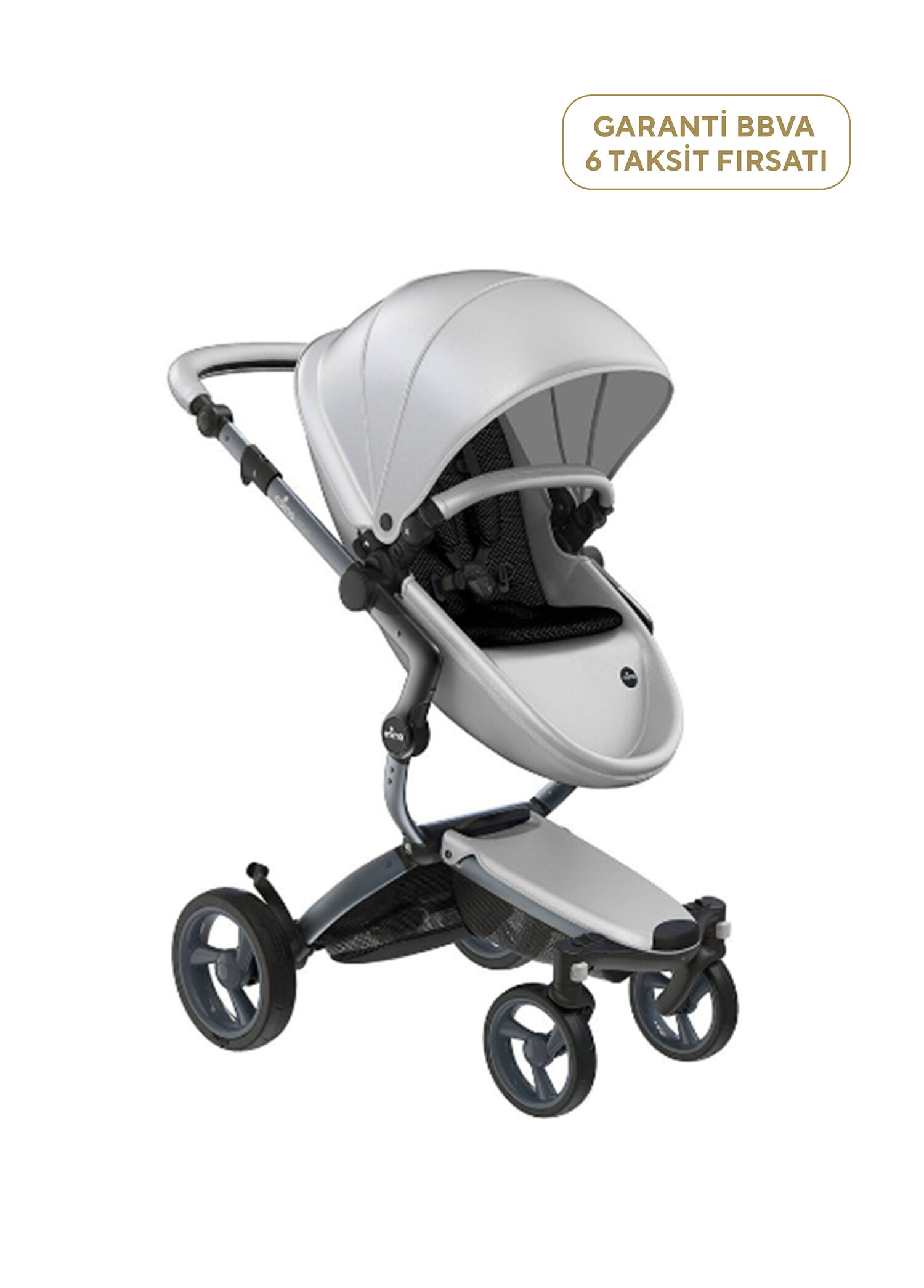 Xari Argento Set Gümüş Çift Yönlü Bebek Arabası