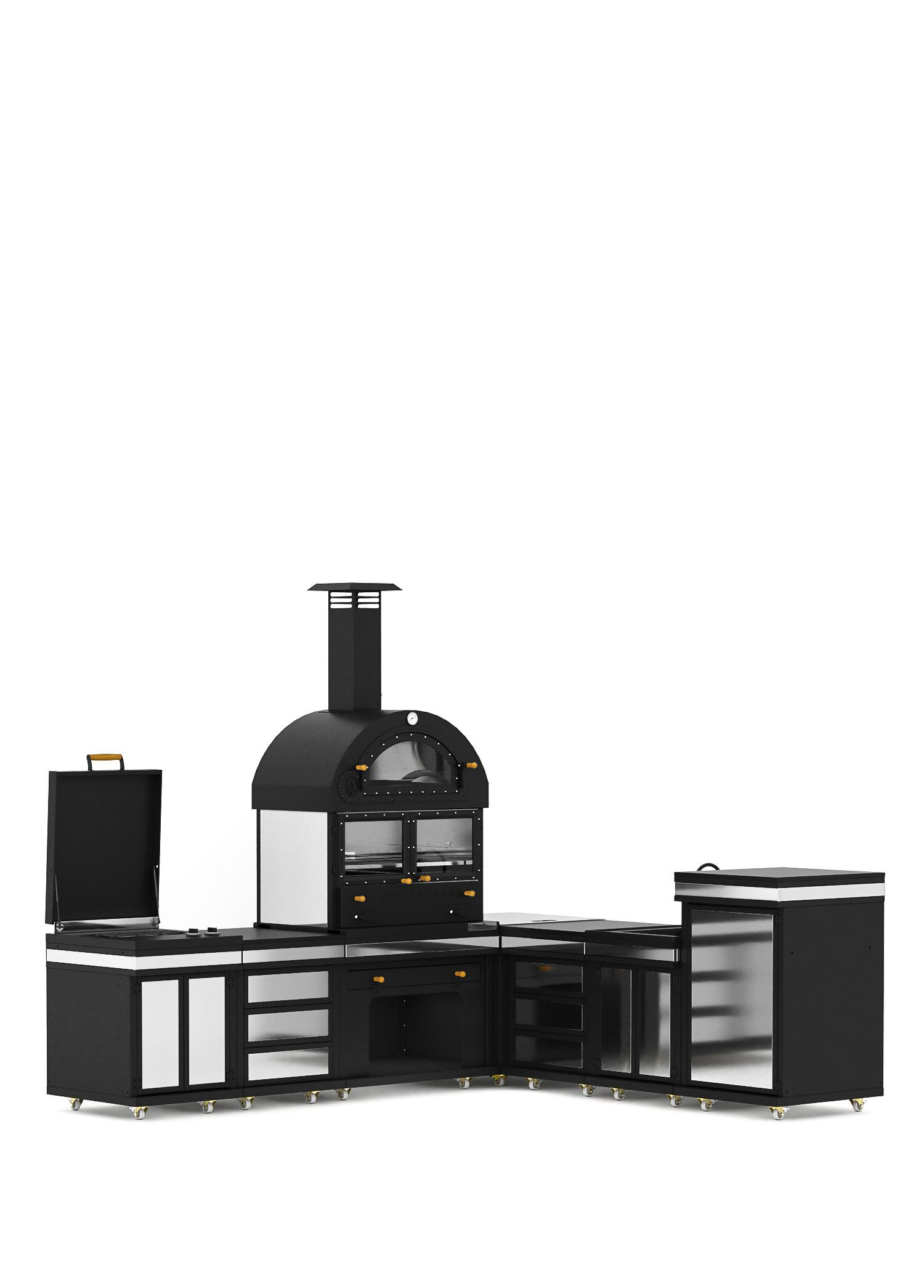 Feniks Modern Köşe Plus Barbekü 50 x 80 x 486 cm