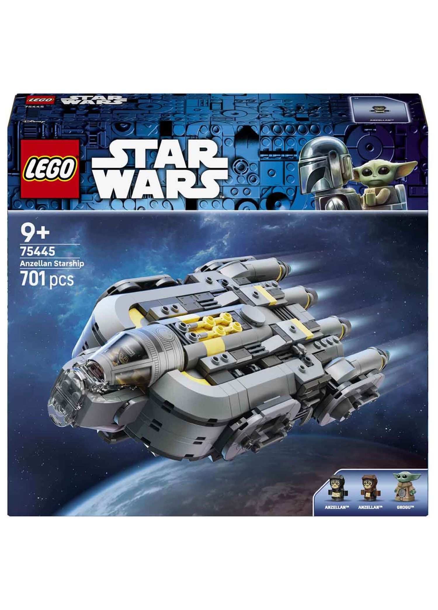 LEGO - Star Wars: Mandalorian ve Grogu Anzellan Starship'i 9+ Yaş