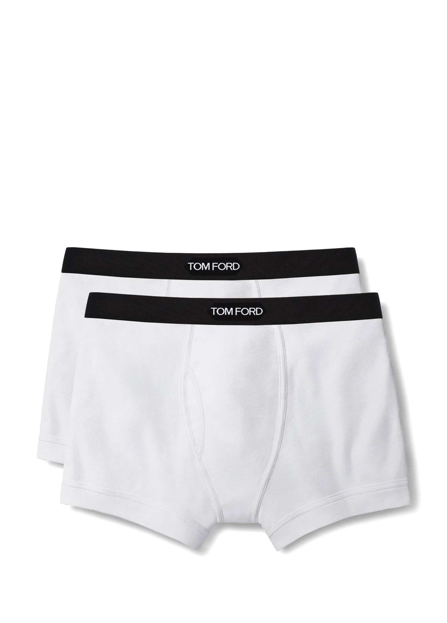 Beyaz 2li Logo Bantlı Boxer Set