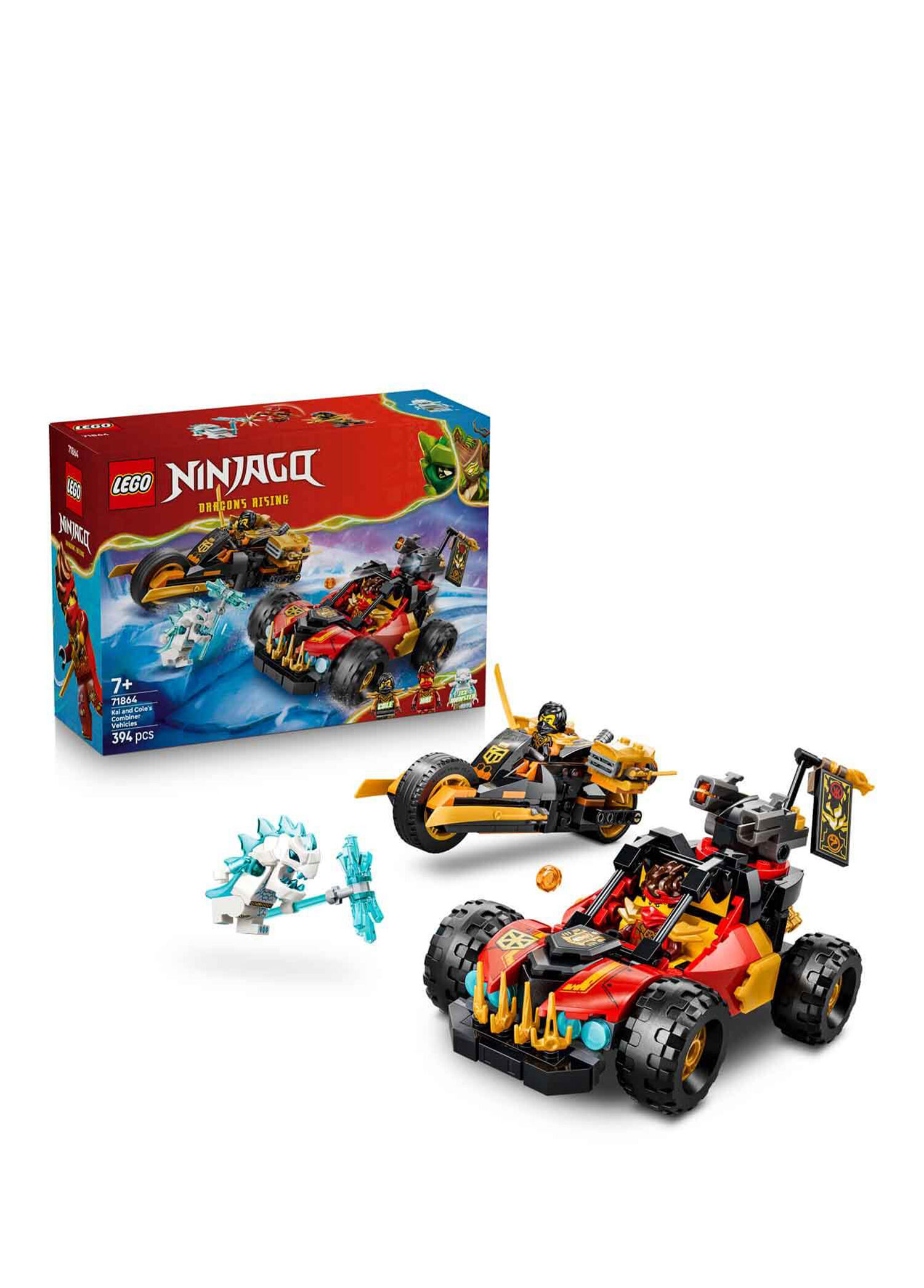 LEGO - Ninjago Kai ve Cole'un Birleşen Araçları 7+ Yaş 394 Parça