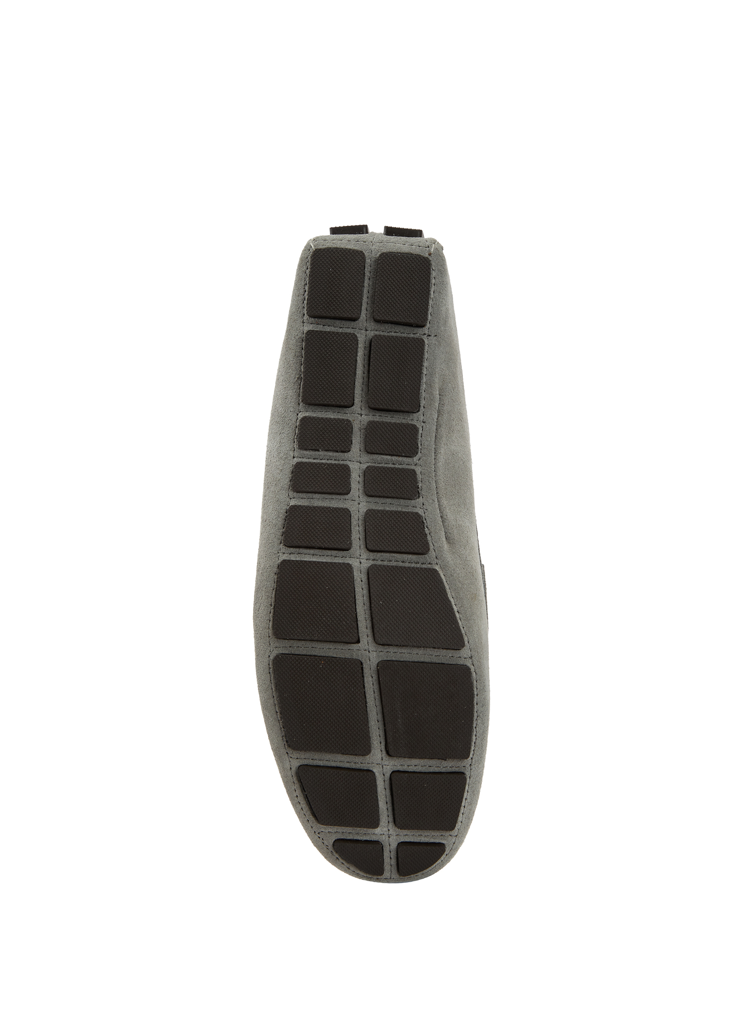 Gri Erkek Süet Loafer_4