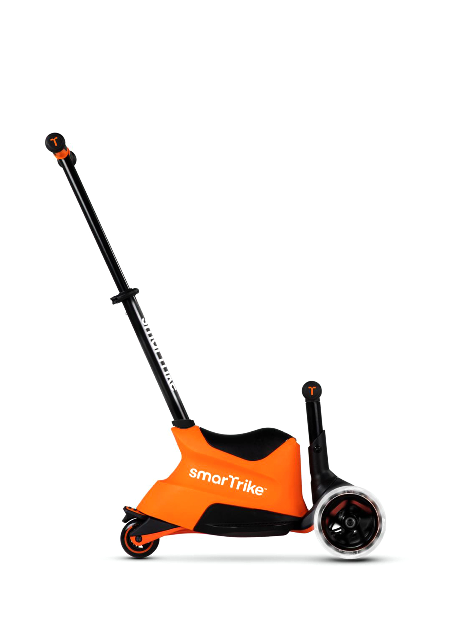 Xtend Büyüyebilen ve Oturaklı Ride On Led Işıklı Orange Çocuk Scooter