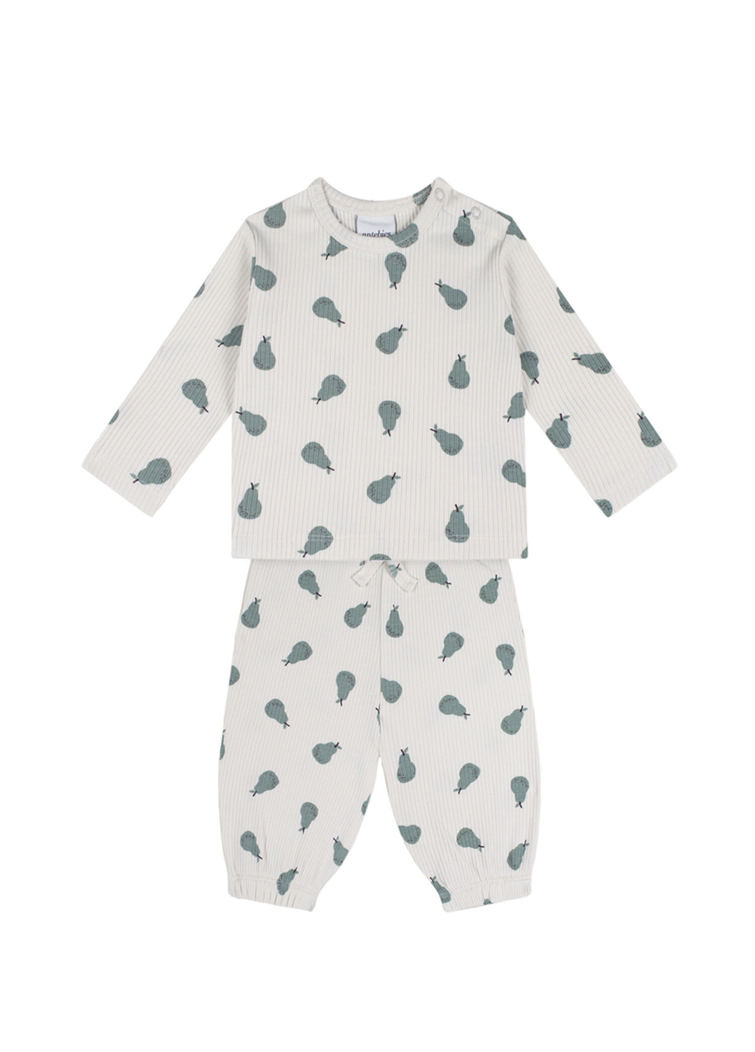 Armut Desenli Uzun Kollu Tshirt Pantolon Unisex Bebek İkili Set