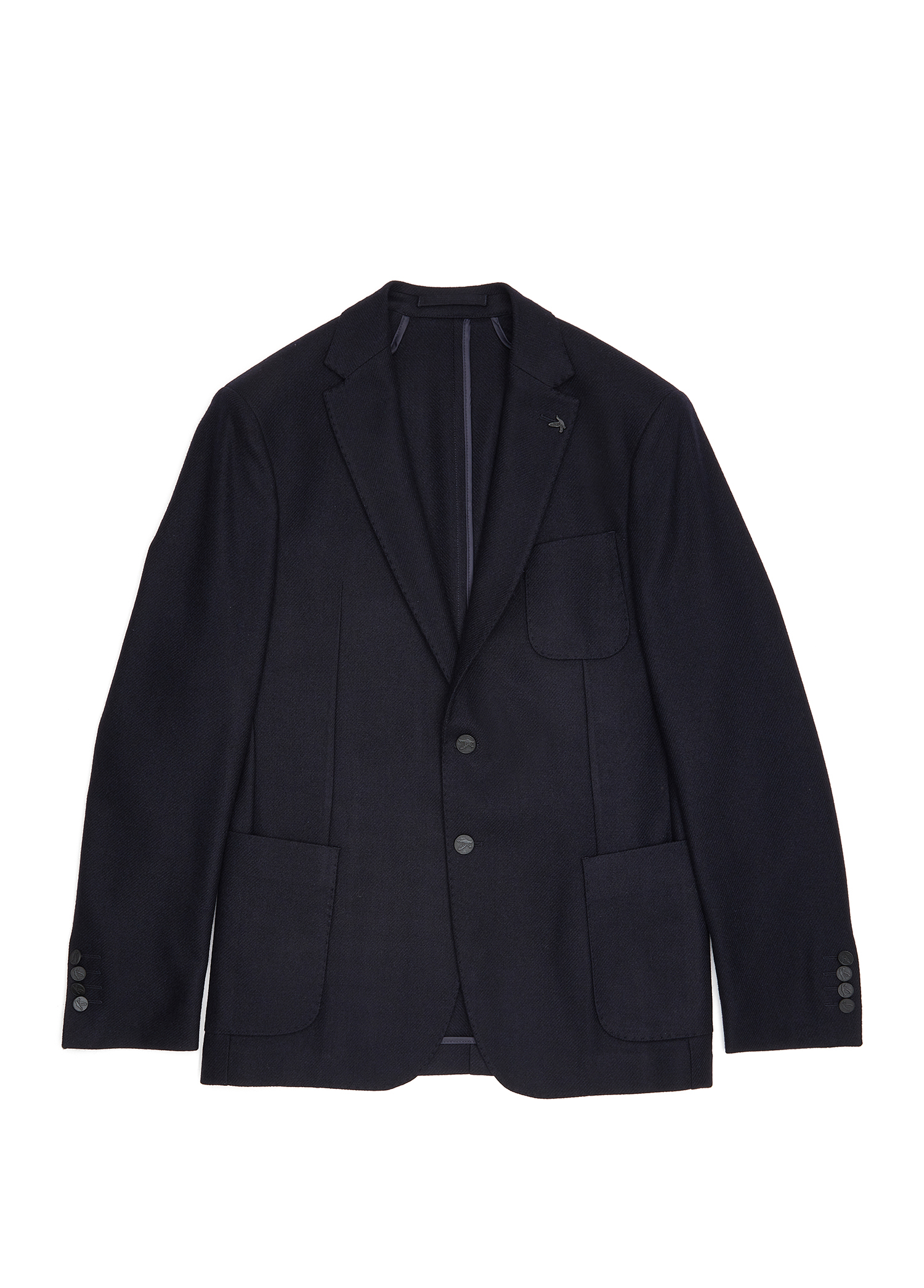 Koyu Lacivert Yün Kaşe Blazer_8