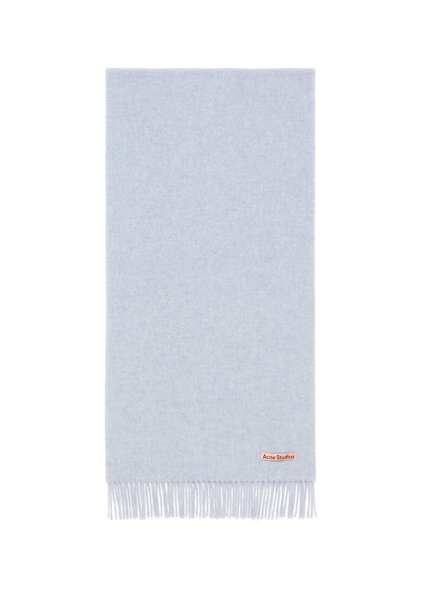 Fringed Açık Mavi Kadın Yün Atkı
