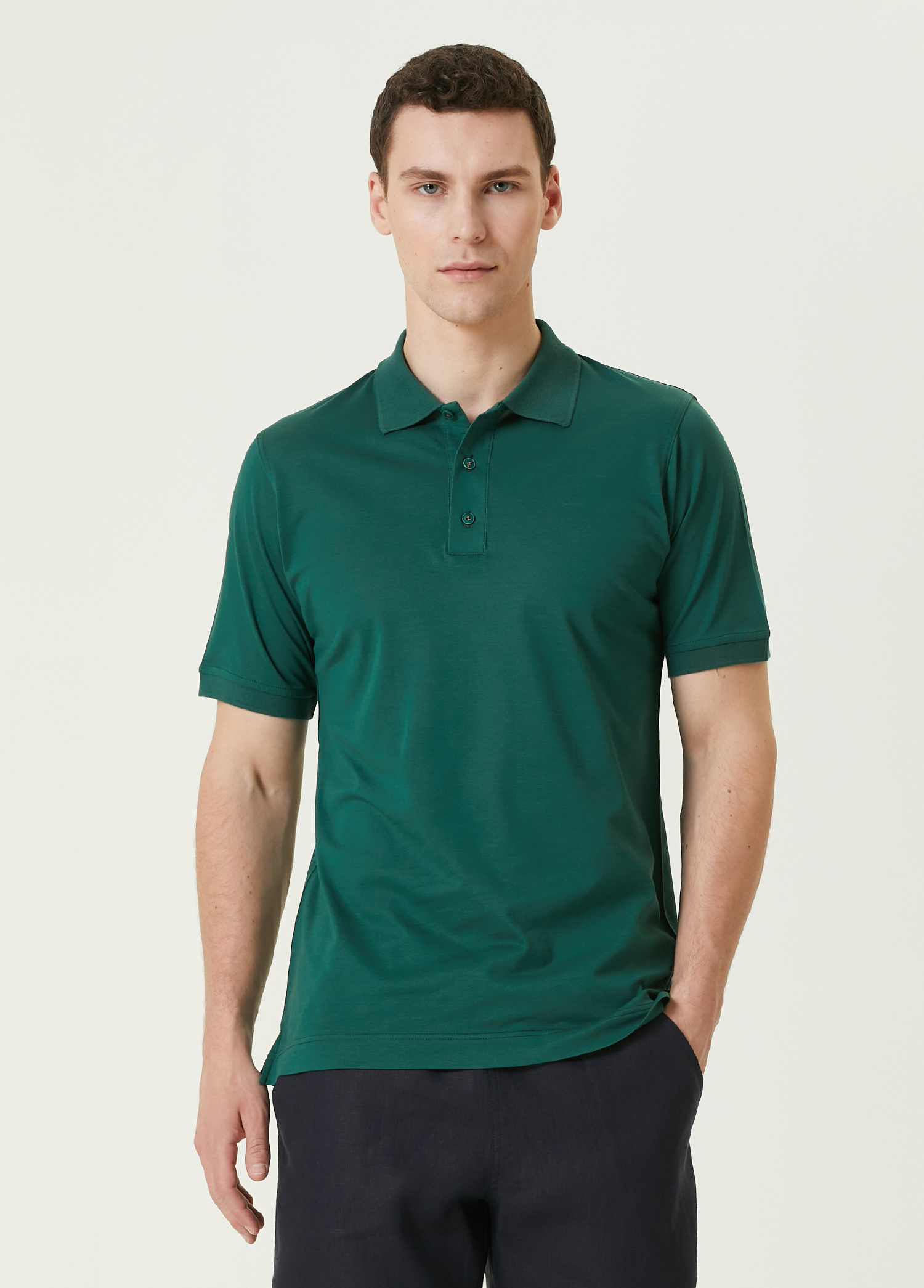 Yeşil Polo Yaka T-shirt